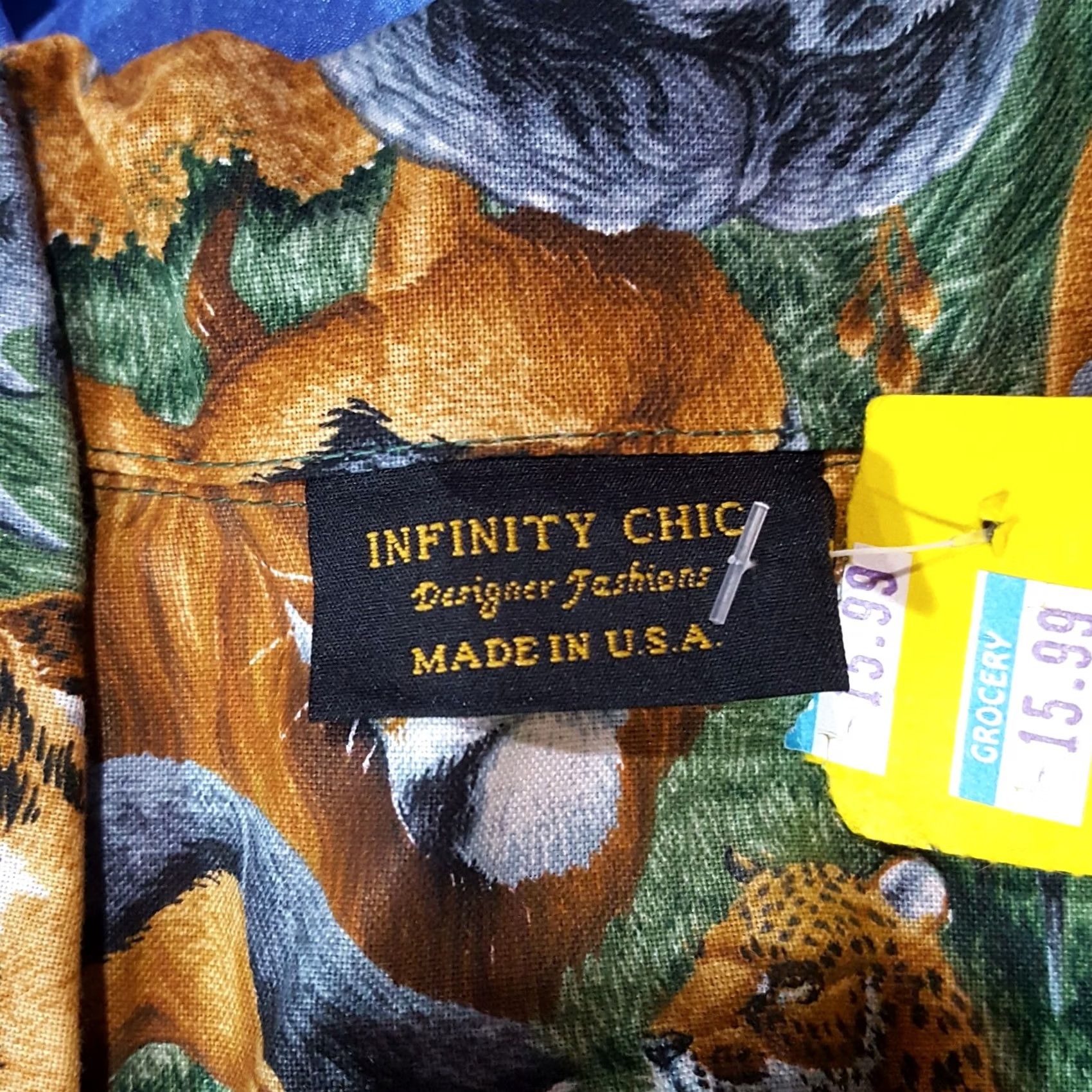 Vintage VINTAGE Infinity Chic African Animal Print Button-Up Shirt Womens S Collared USA Dress Shirt Size S / US 4 / IT 40 - 7 Thumbnail