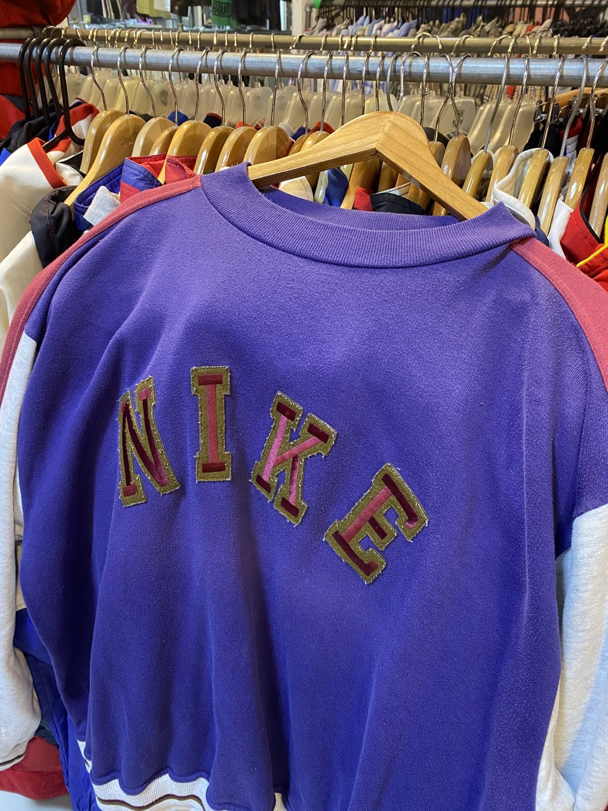 Nike Rare Vintage Nike Spell Out Sweatshirt Crewneck Sweater Size US XL / EU 56 / 4 - 2 Thumbnail