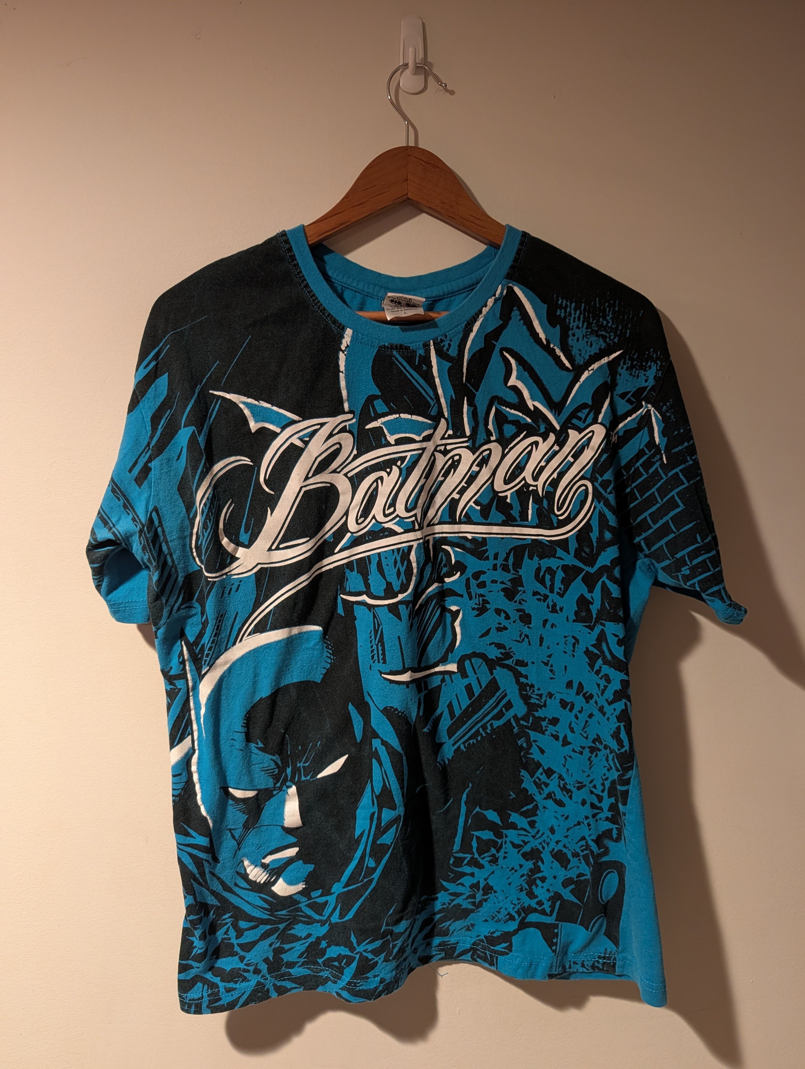 Batman Gotham City All Over Print T-Shirt Six Flags Comics