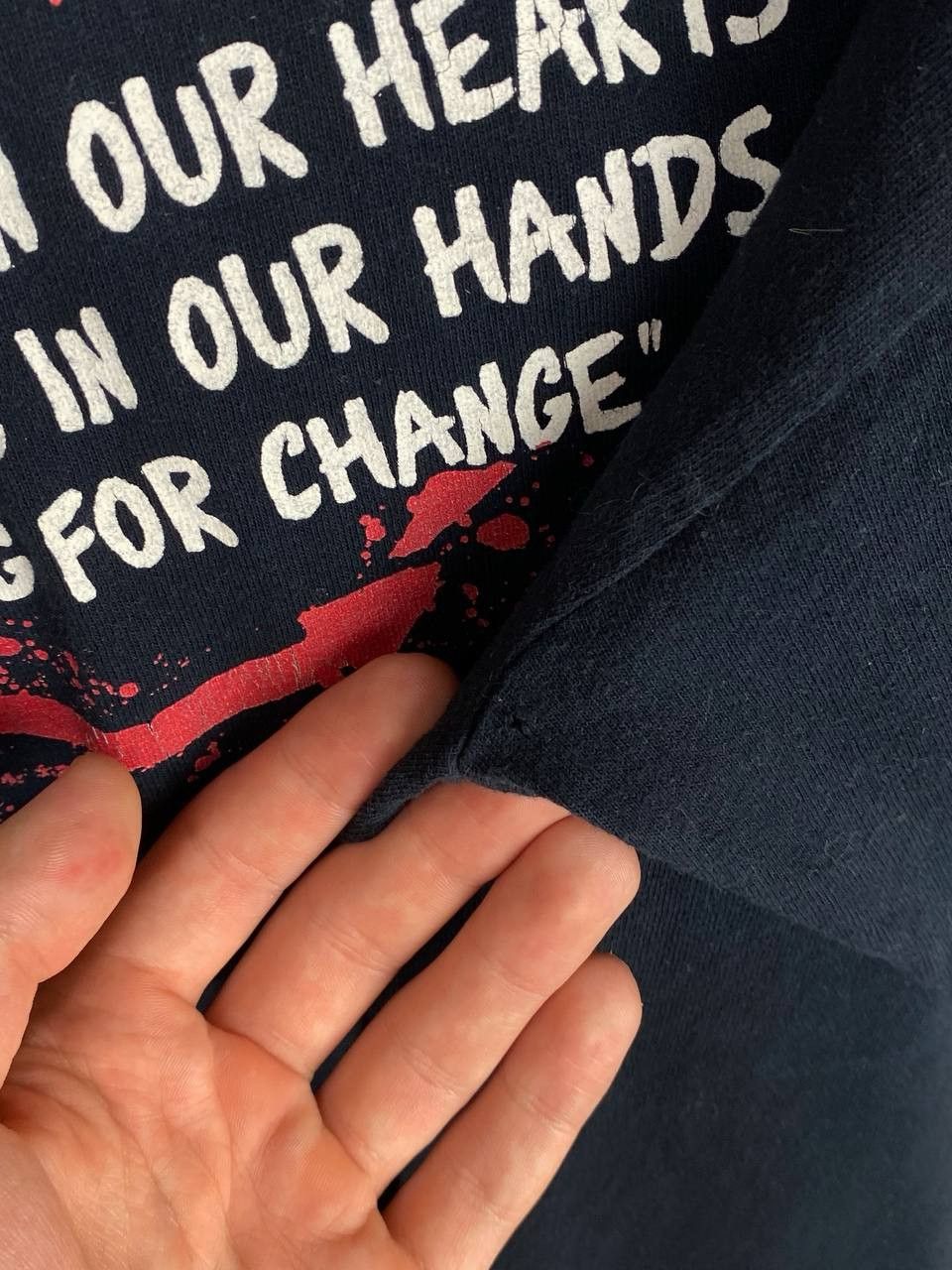 Band Tees × Vintage Vintage Rise Against 00s The Bricks Lyrics Graphic Tee Size US M / EU 48-50 / 2 - 10 Thumbnail