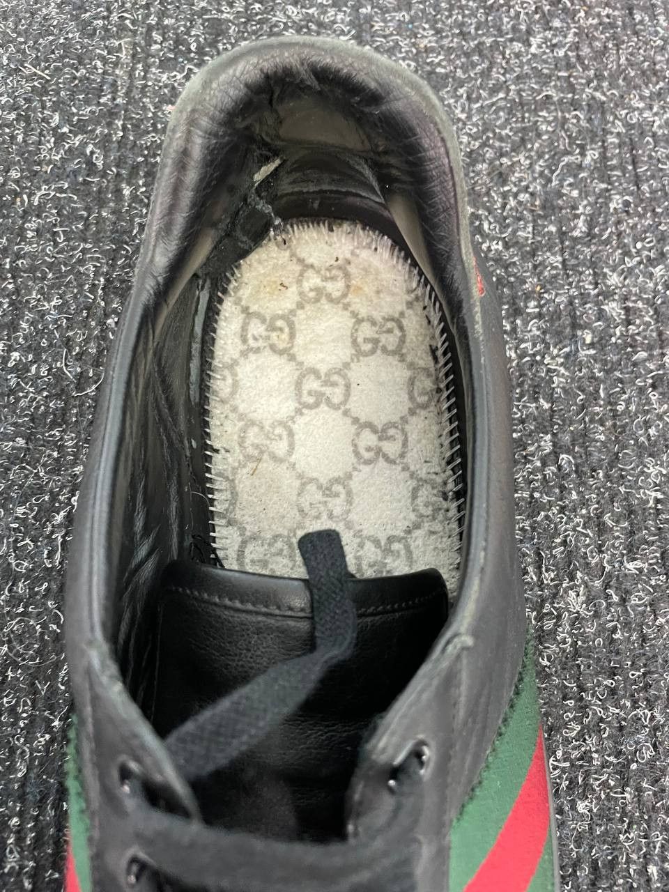Designer × Gucci × Vintage GUCCI BLACK ACE SNEAKERS Size US 10 / EU 43 - 12 Thumbnail