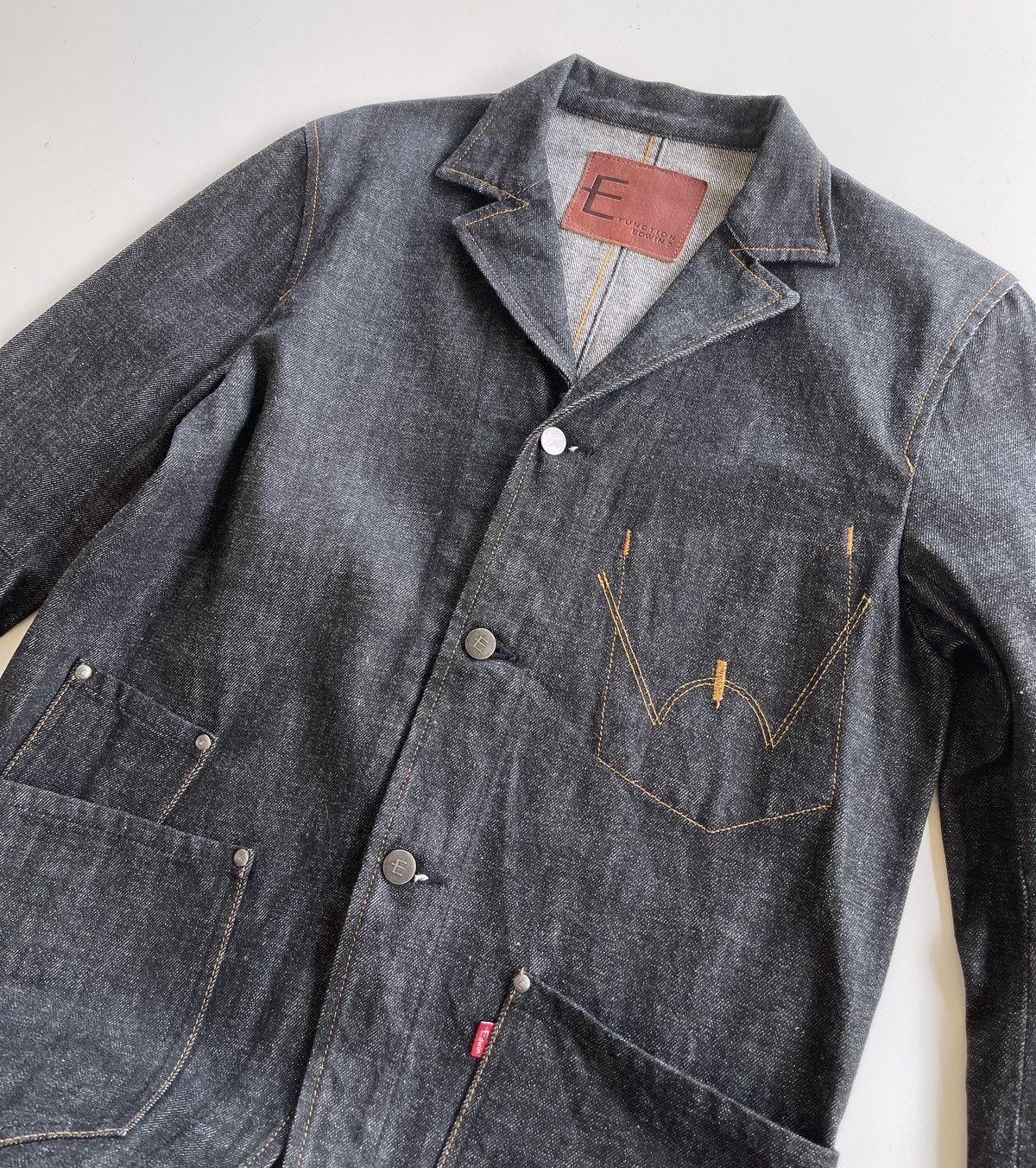Japanese Brand Vintage Edwin Function Raw Denim Jacket Size US M / EU 48-50 / 2 - 8 Thumbnail