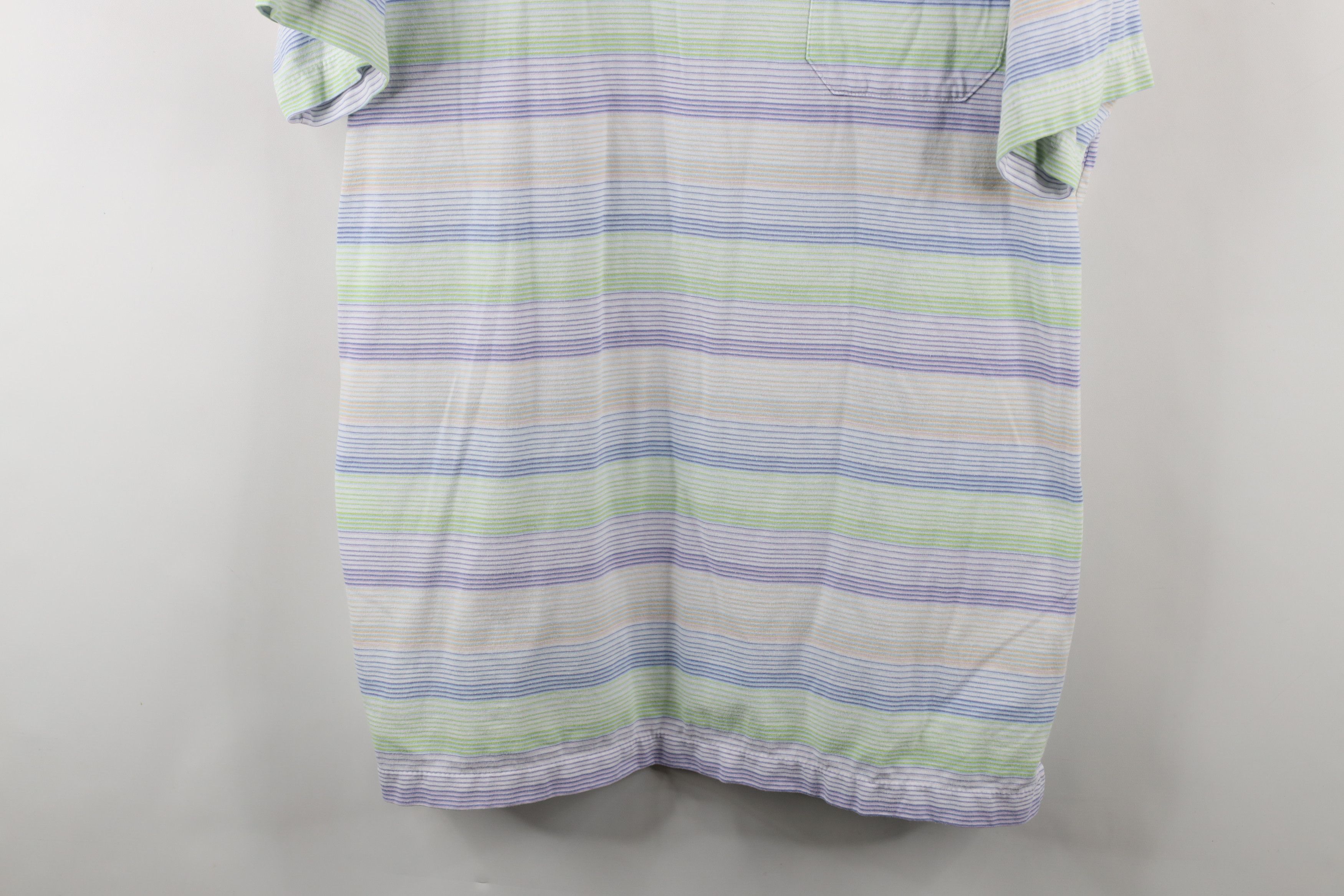 Vintage Vintage 90s Streetwear Pastel Striped Collard Golf Polo Size US XXL / EU 58 / 5 - 3 Thumbnail