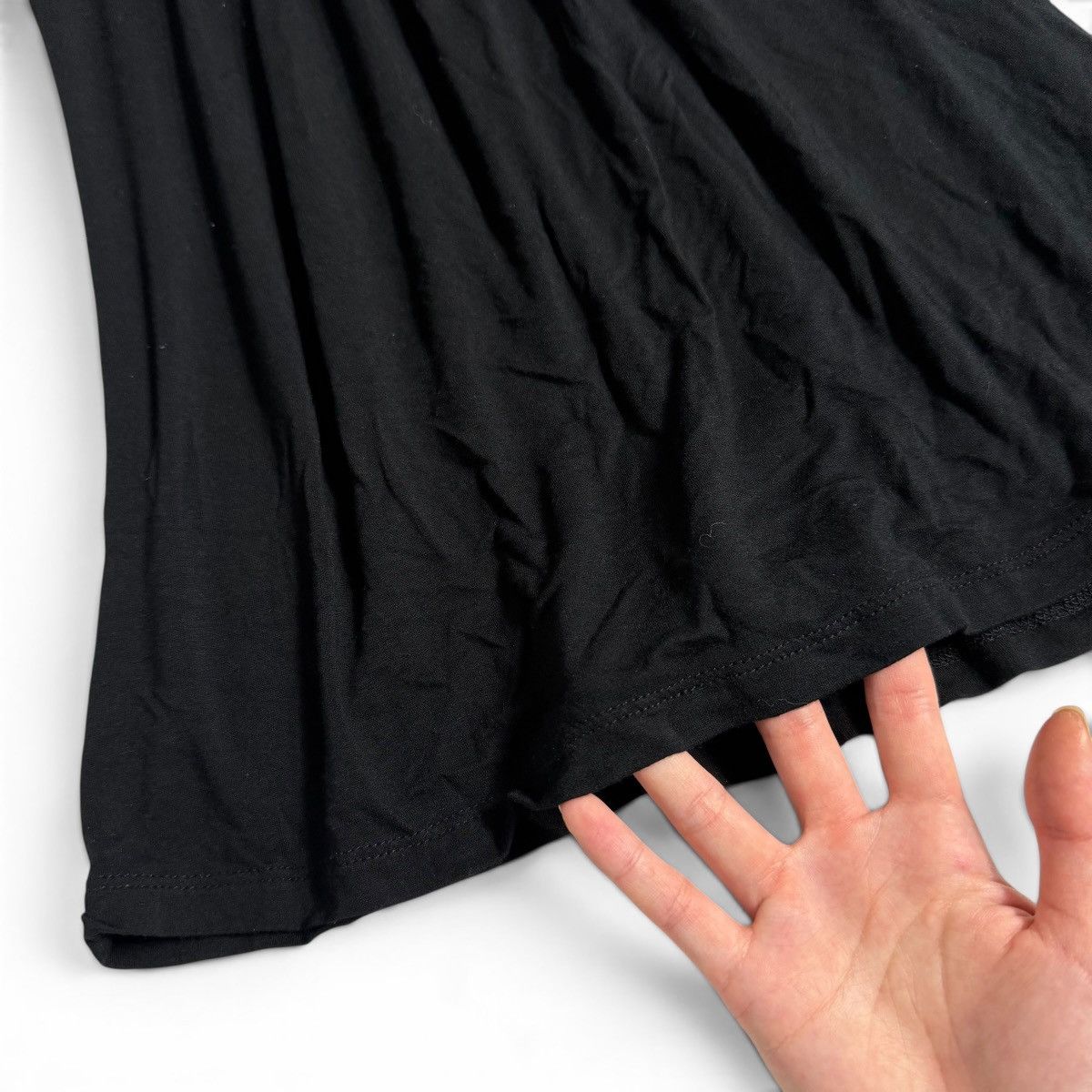 Other Soprano Ruched Empire Waist Black Flowy Top w/ Cap Sleeves Size XS / US 0-2 / IT 36-38 - 2 Thumbnail