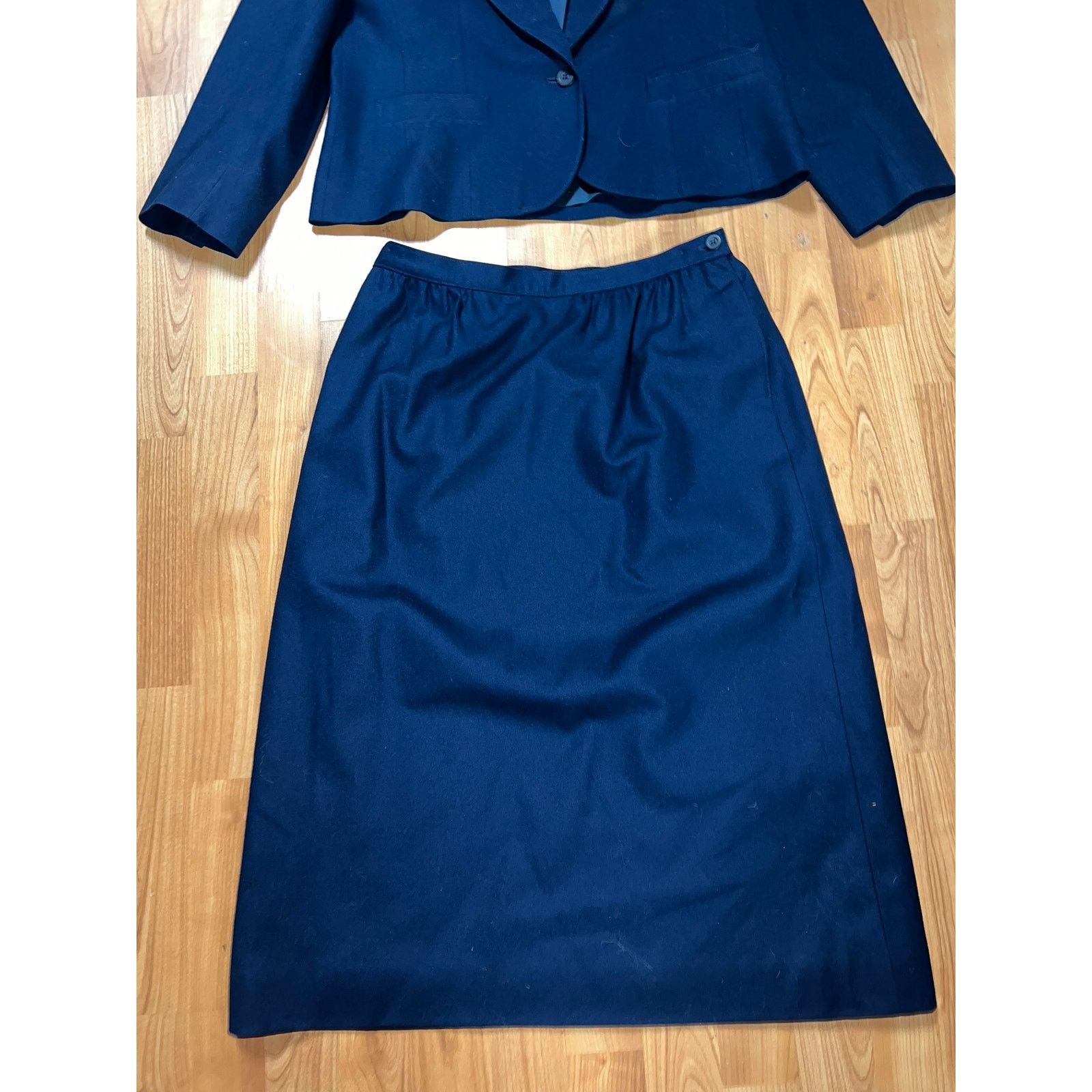 Pendleton Vintage Pendleton Skirt Suit Blue Womens 14 Woolen Mills VTG Size 36" / US 14 / IT 50 - 2 Thumbnail