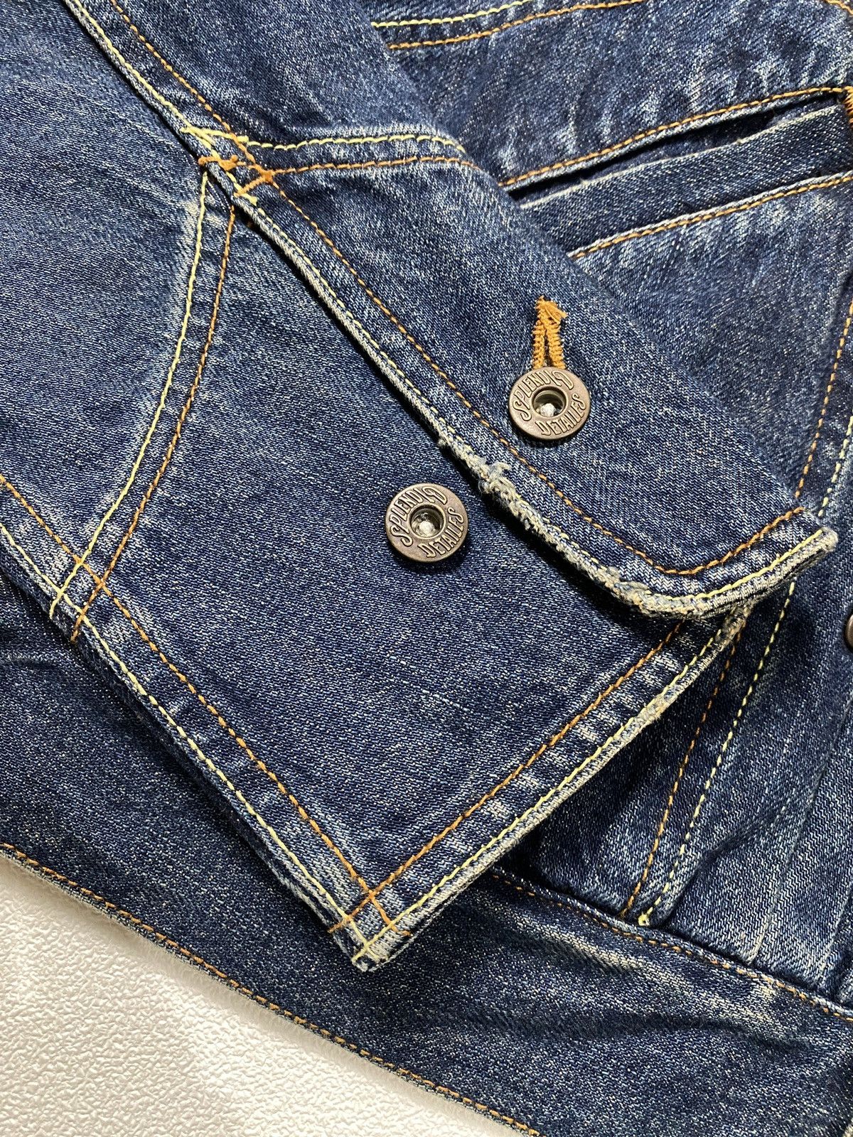 Japanese Brand Field Denim Jacket Selvedge LOST DESSAU Made in Japan Size US M / EU 48-50 / 2 - 3 Thumbnail