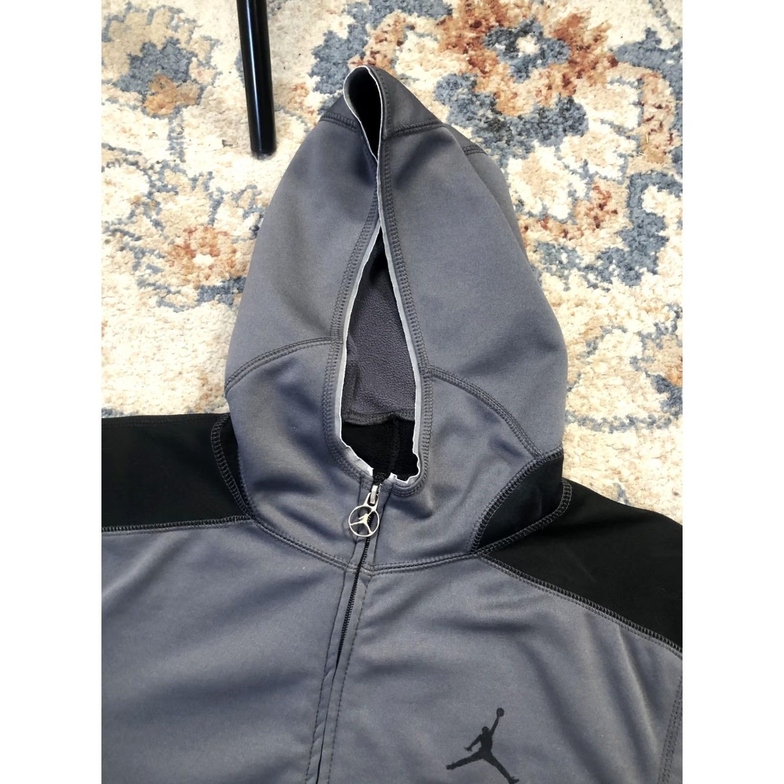 Jordan Brand Jordan Therma-Fit Hoodie Sweatshirt Mens XL Gray Black Full Zip Fleece Jacket Size US XL / EU 56 / 4 - 6 Thumbnail