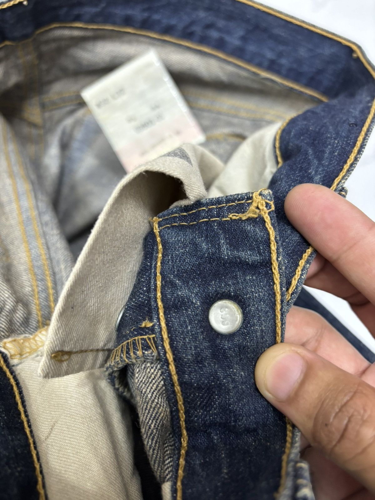 Kapital Levis 501 Mud Wash Japan Distressed Denim Jeans Size US 32 / EU 48 - 14 Thumbnail