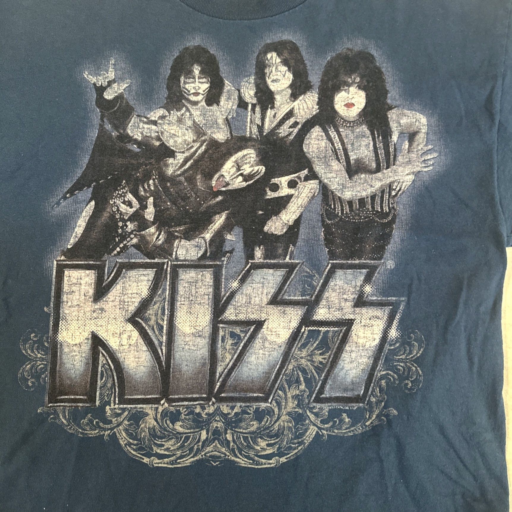 Vintage VINTAGE KISS T-Shirt Band Concert Destroyer Psycho Circus Tour 1998 L Blue Cotton Crew Short Sleeve Men Mens Size US L / EU 52-54 / 3 - 2 Thumbnail