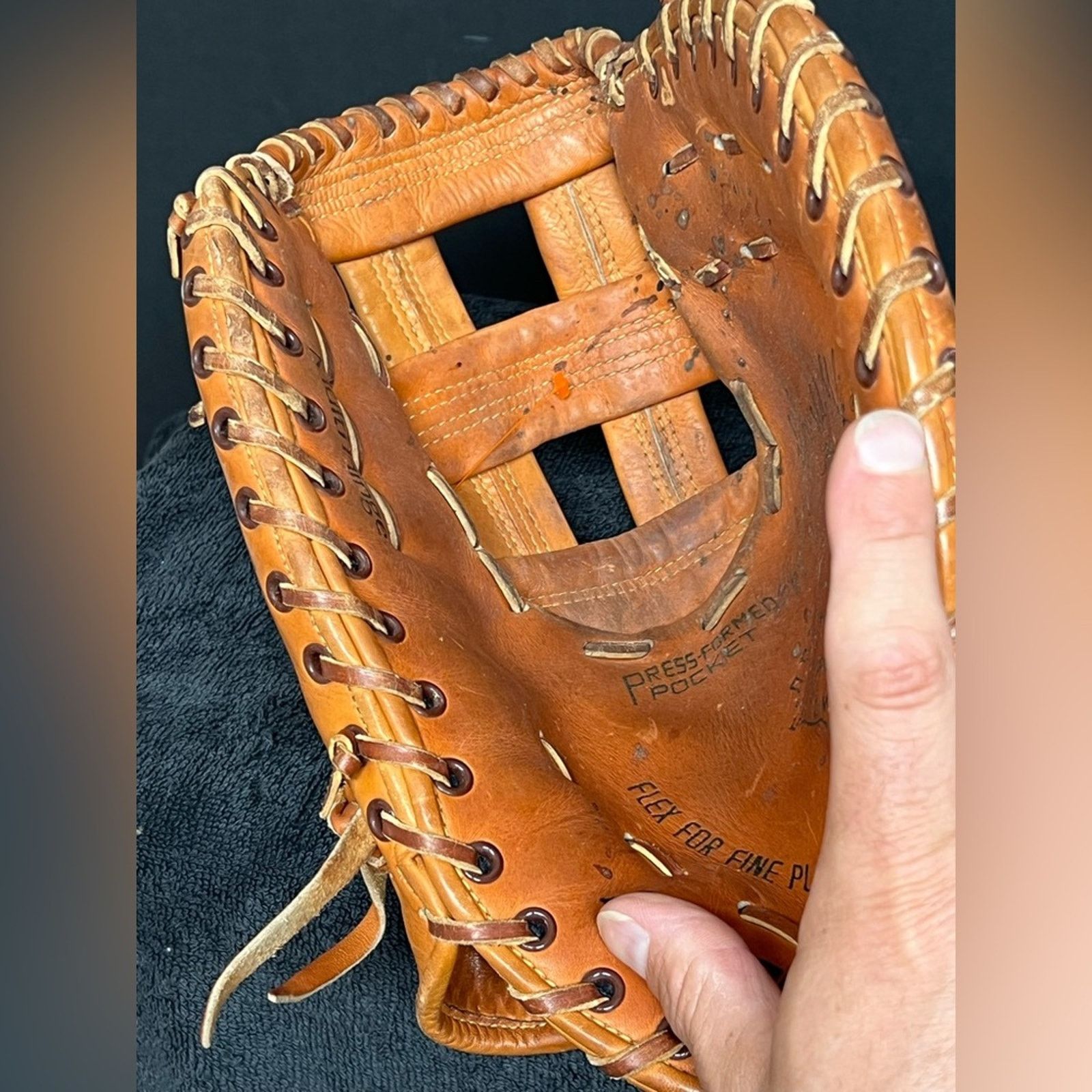 Mizuno VTG Mizuno FB-5 World Win First Base Glove Lite-Flex Japan R Size ONE SIZE - 6 Thumbnail
