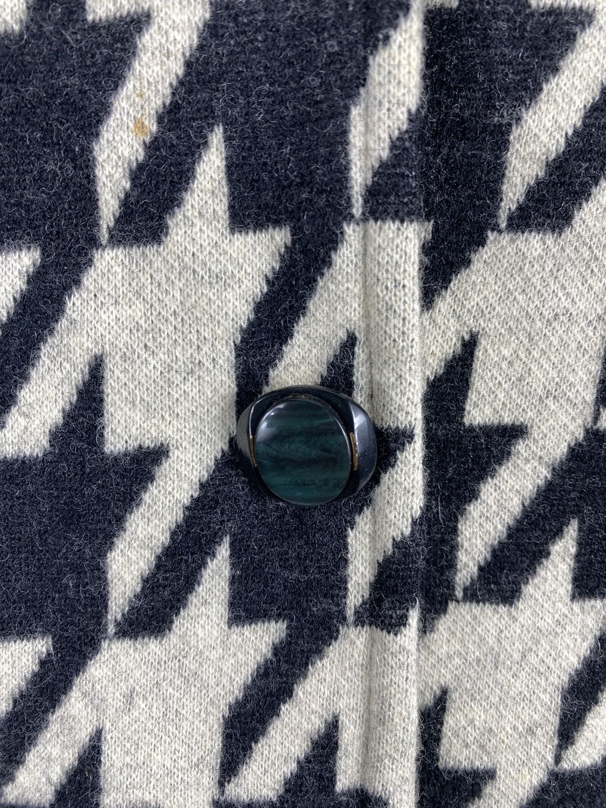 Japanese Brand Vintage 80’s Wool Hountstooth Jacket Button Up Size S / US 4 / IT 40 - 13 Thumbnail