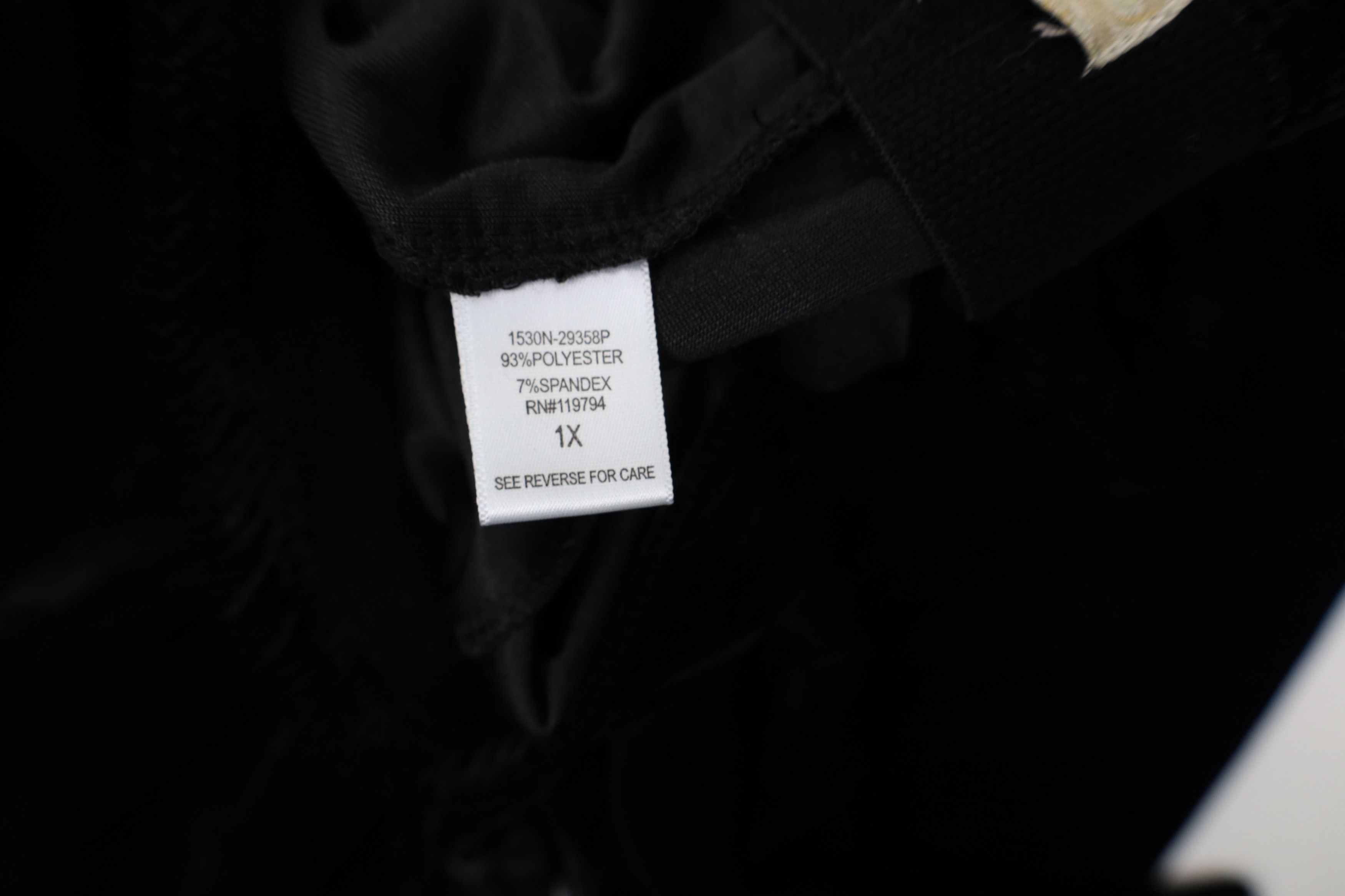 Vintage Deadstock Vintage 90s Y2K Babydoll Wide Leg Pants Black Size 36" / US 14 / IT 50 - 8 Thumbnail