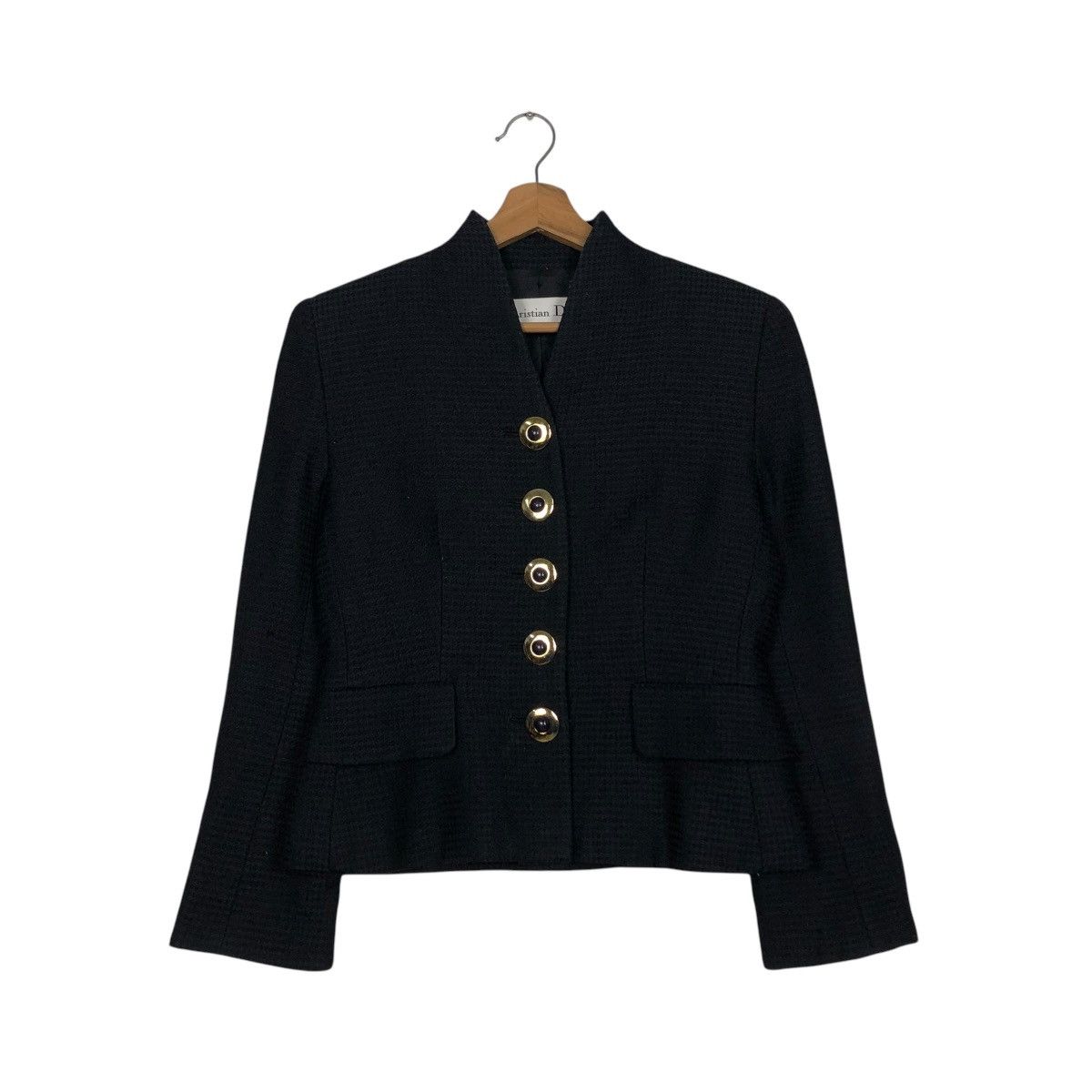 Christian Dior Monsieur 🔥RICH BLACK VINTAGE CROPPED JACKETS CHRISTIAN DIOR Size M / US 6-8 / IT 42-44 - 3 Thumbnail