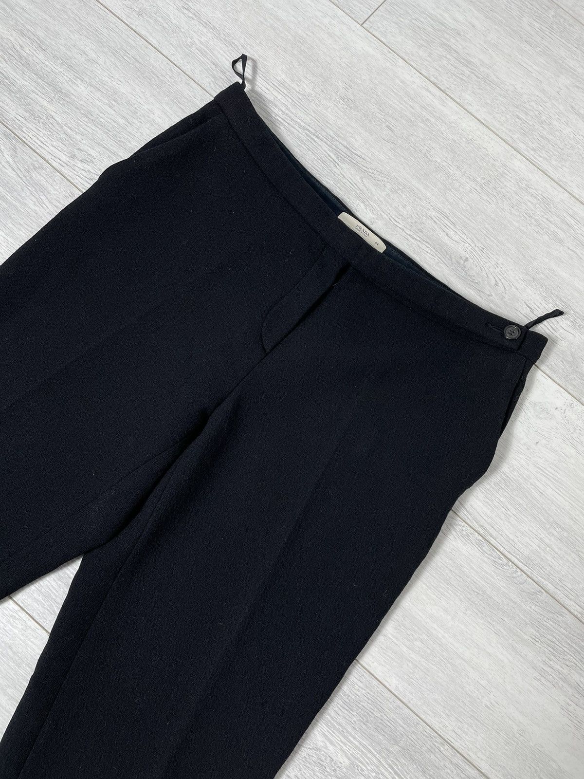 Prada Prada Wool Trousers Black Rare Size 30" / US 8 / IT 44 - 2 Thumbnail