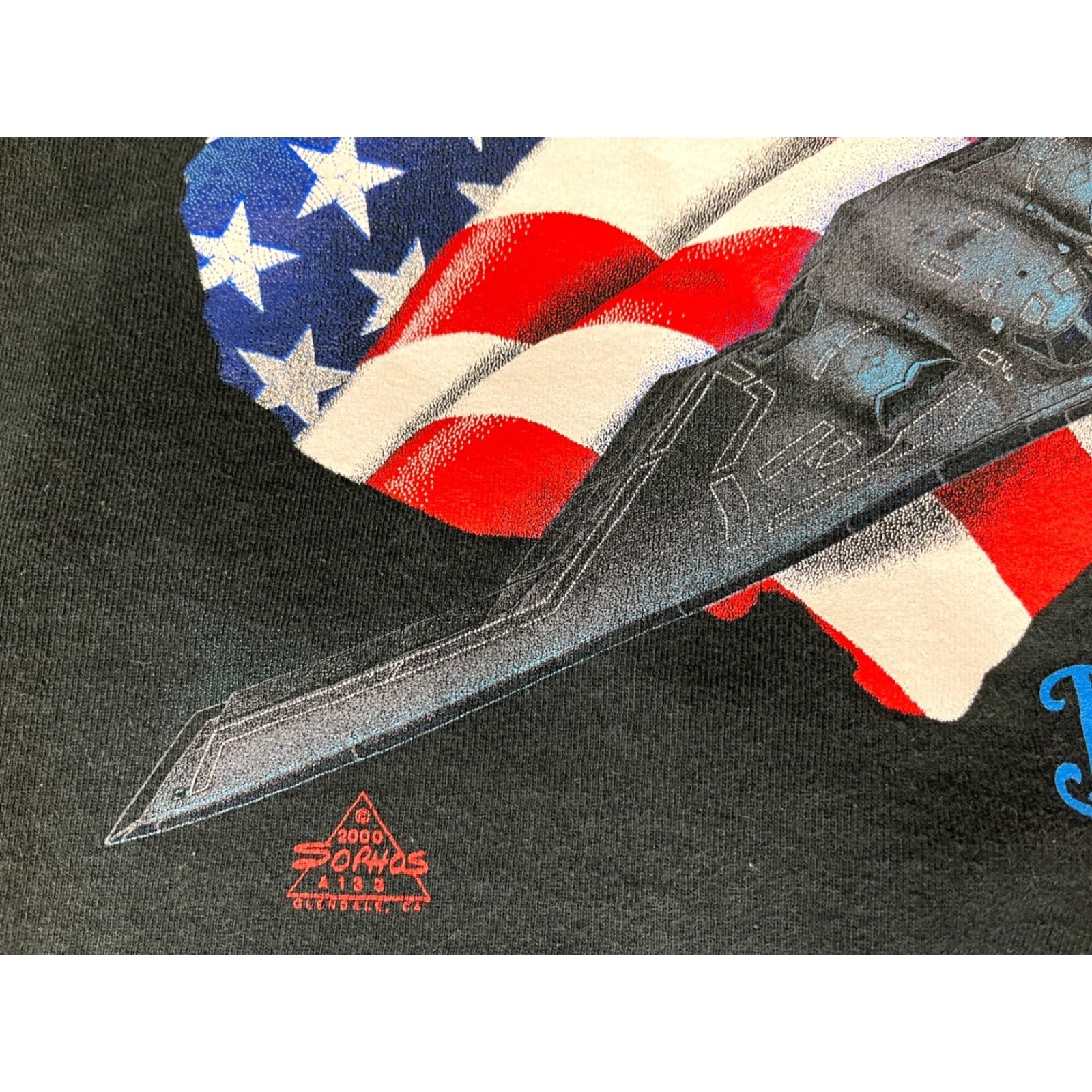 Fruit Of The Loom Men's Vintage Spirit of America B-2 Bomber Crewneck Sweatshirt Sz M Sweatshirt Black Cotton Blend Fleece Graphic Print Military 90s Mens Size US M / EU 48-50 / 2 - 5 Thumbnail
