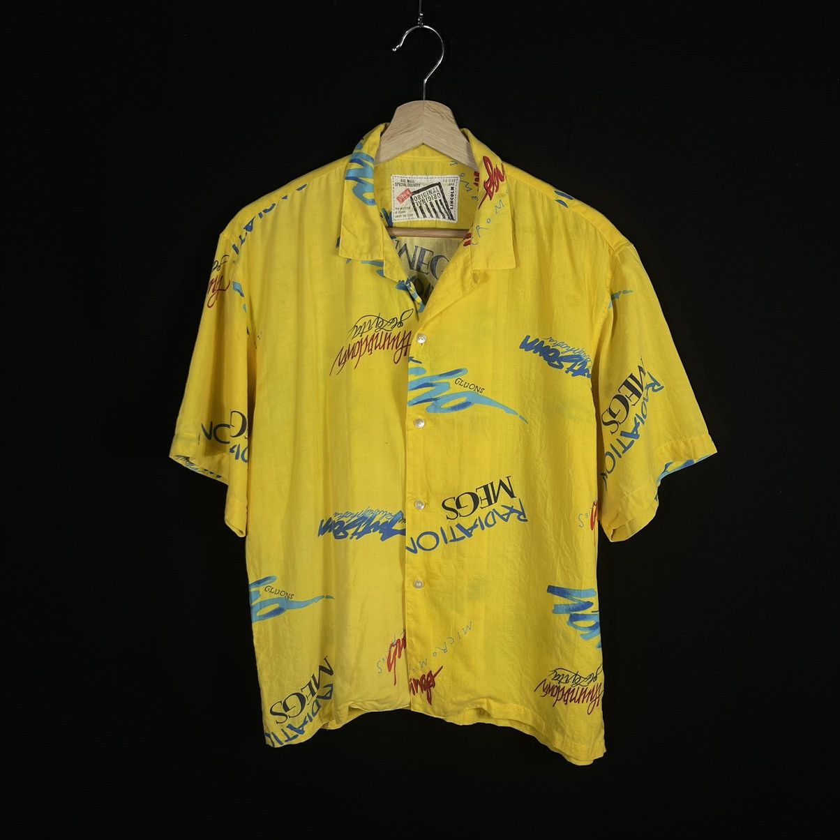 Japanese Brand Rare! Vintage 90s Lincoln Pop Art Hawaiian Rayon Shirt Size US L / EU 52-54 / 3 - 2 Thumbnail