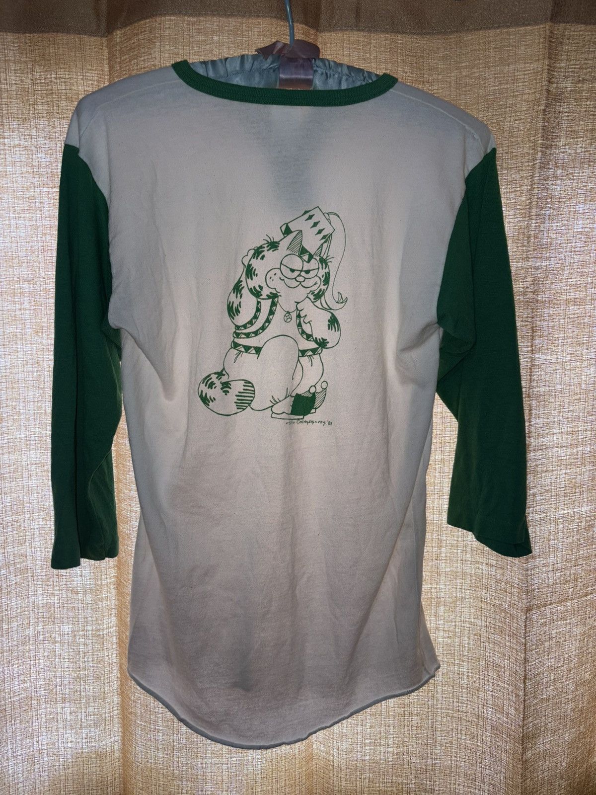 Vintage Rare Vintage Garfield Raglan Tee 1981 Homan’s 2nd East Harem Size US S / EU 44-46 / 1 - 2 Thumbnail