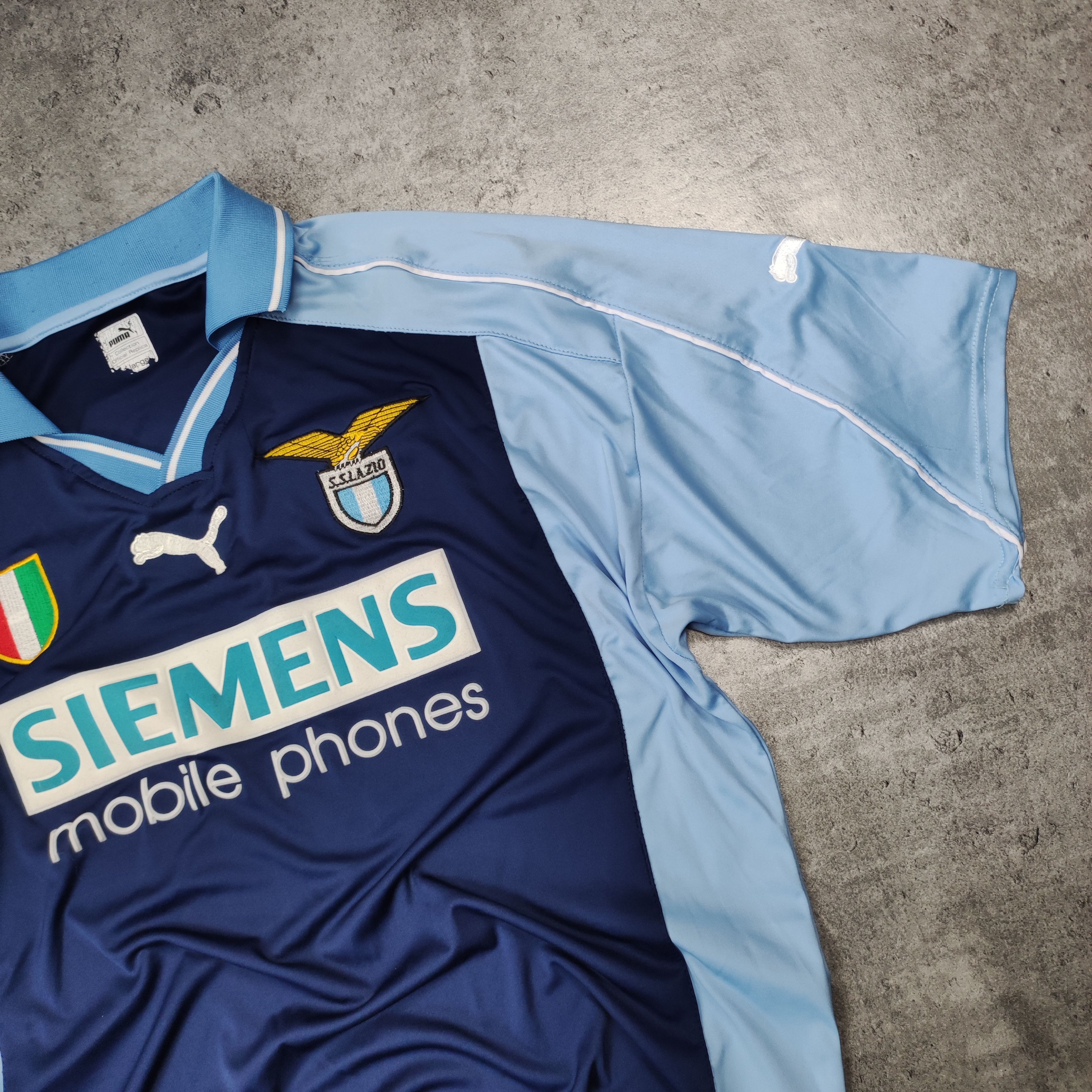 Vintage Vintage RARE SS Lazio Roma Puma Football Soccer Jersey Size US XL / EU 56 / 4 - 3 Thumbnail