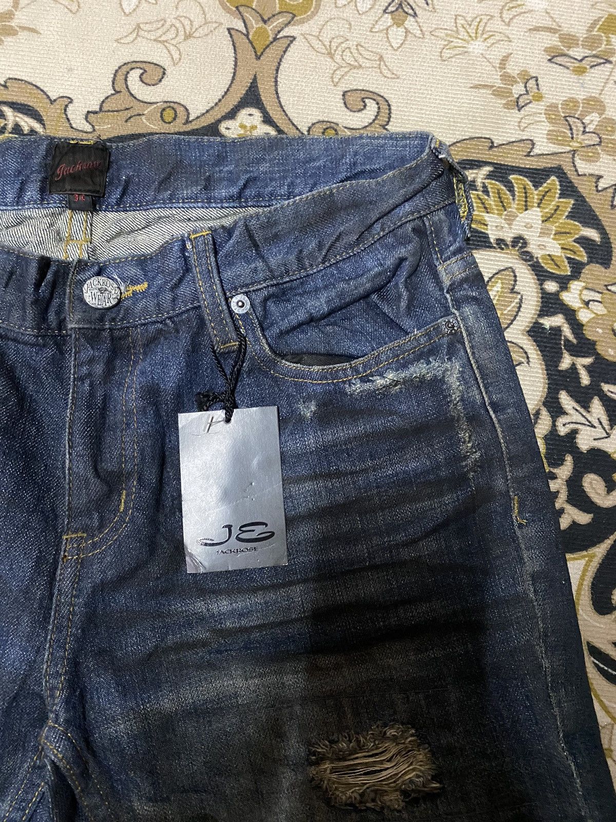 JACKROSE Japanese Brand Jack Rose Distressed Design Style Size US 31 - 10 Thumbnail
