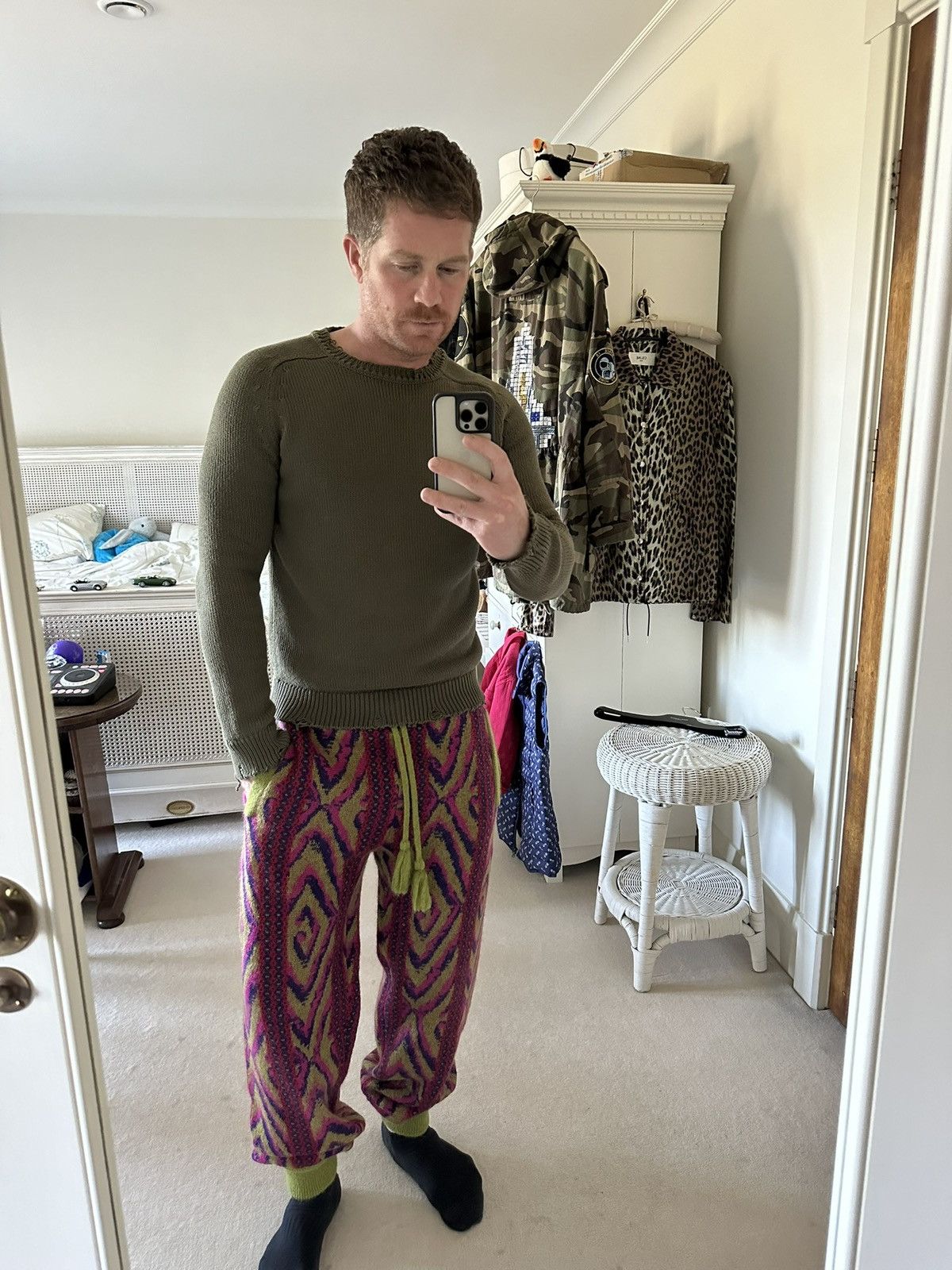 Saint Laurent Paris $990 Saint Laurent Green destroyed knit sweater Size US M / EU 48-50 / 2 - 4 Thumbnail