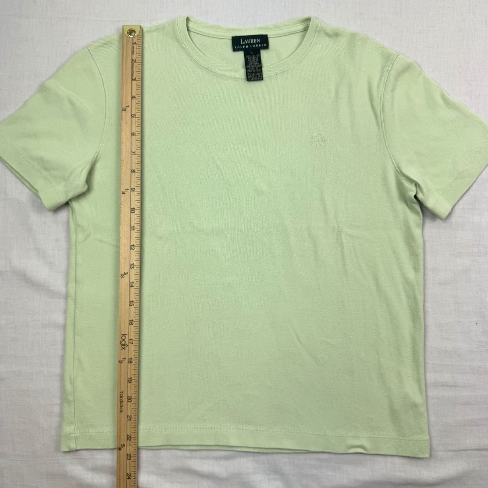 Ralph Lauren VINTAGE Lauren Ralph Lauren T Shirt Womens Large Green Designer Y2K Size L / US 10 / IT 46 - 4 Thumbnail