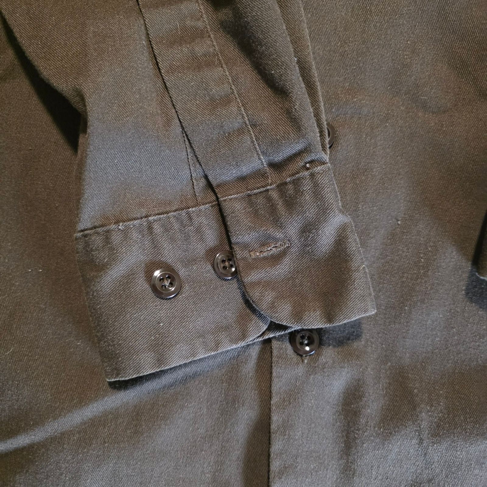 Dickies Dickies XL Work Long Sleeve Brown Button Up Two Pocket Twill Size US XL / EU 56 / 4 - 6 Thumbnail