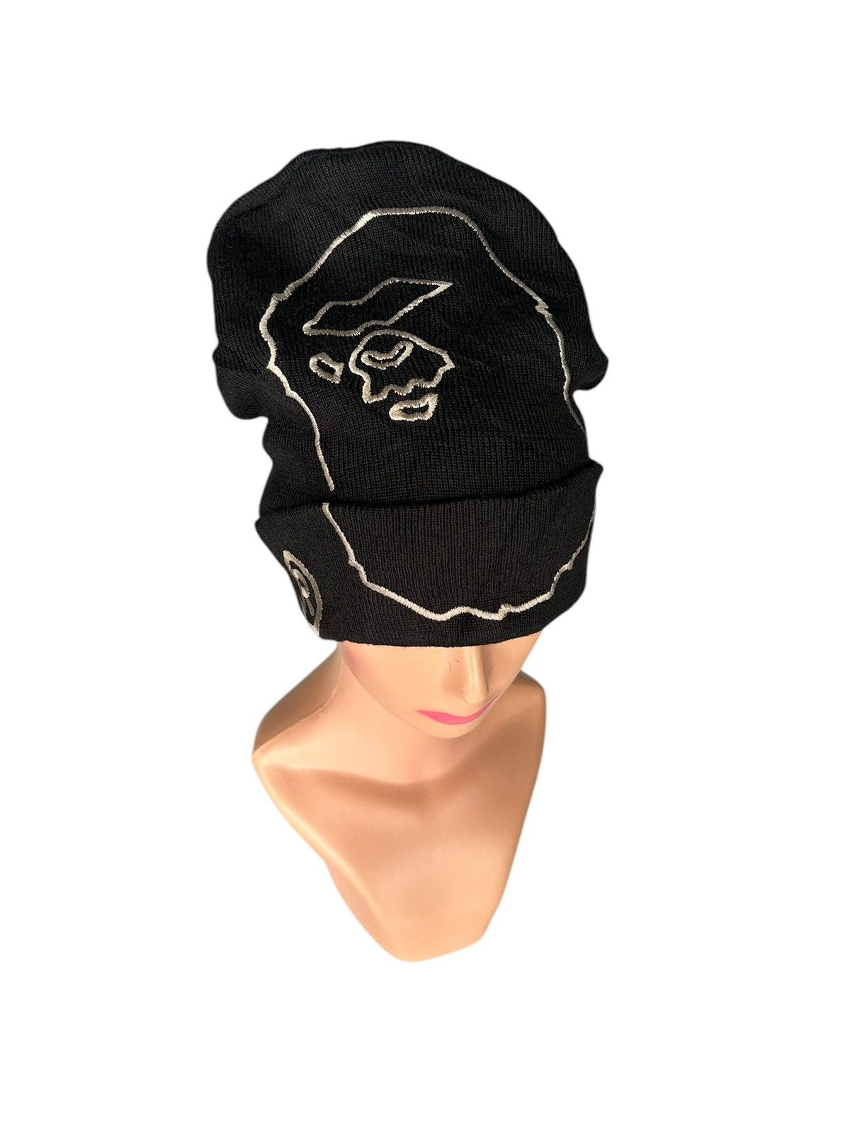 Bape × Nigo Bape Big Logo Beanie Hats Made in Japan 🎌☠️ Size ONE SIZE - 3 Thumbnail
