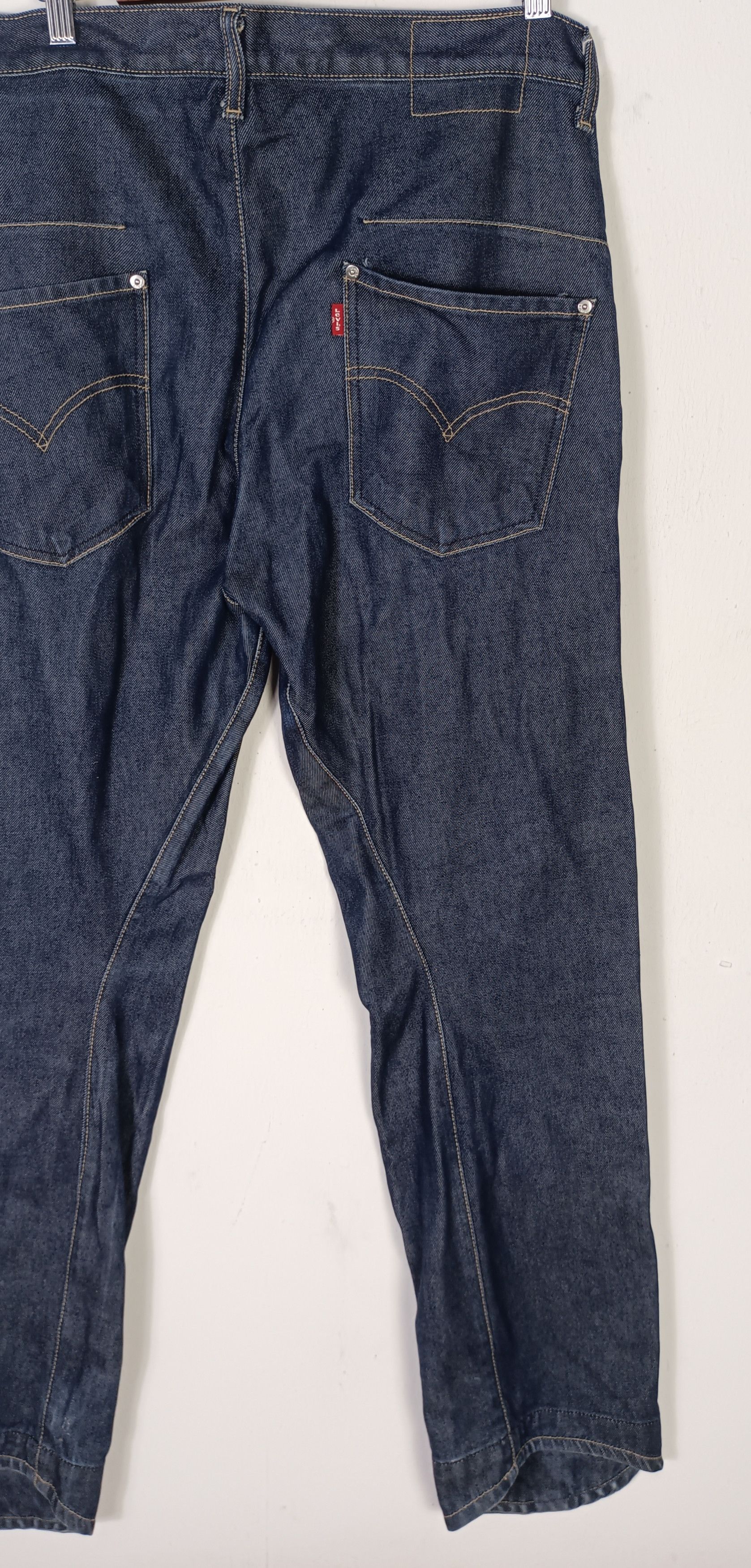 Indigo × Levi's × Levi's Vintage Clothing Vintage💥 Levi's Engineered Single (R) Denim Jeans Size US 34 / EU 50 - 9 Thumbnail