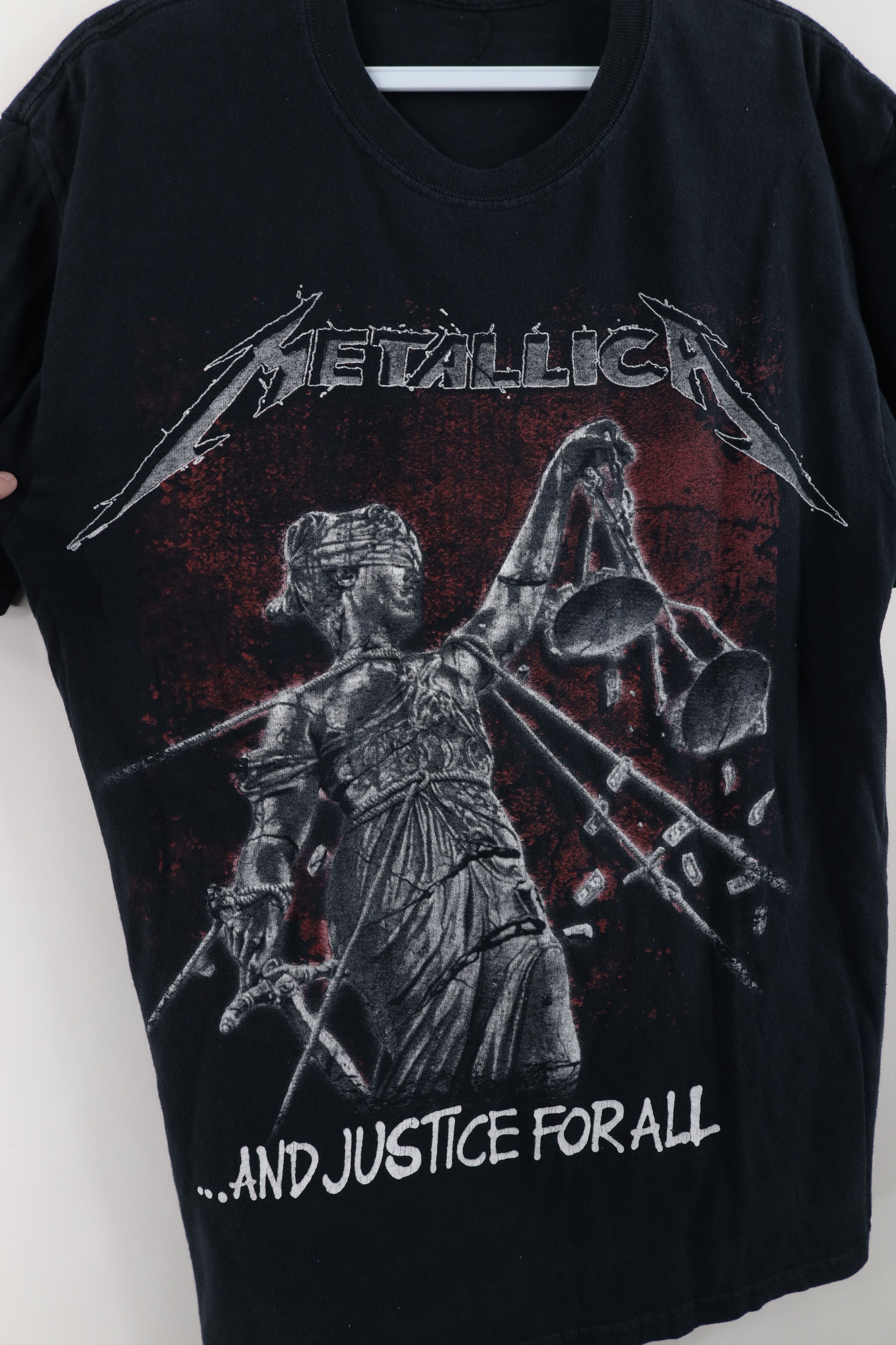 Vintage Retro Justice For All Metallica Band Short Sleeve T-Shirt Size US M / EU 48-50 / 2 - 4 Thumbnail
