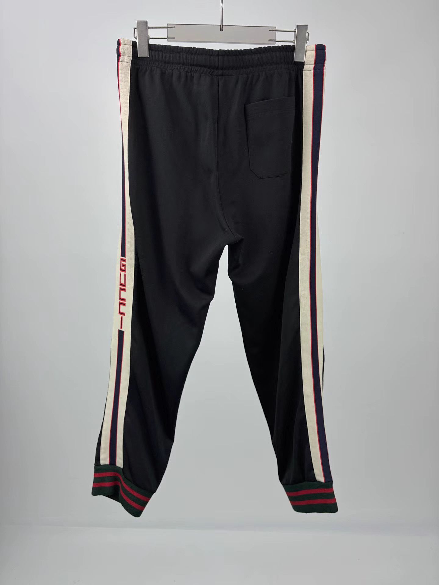 Gucci GUCCI Blue & White Webbing Track Pants Size US 31 - 2 Thumbnail