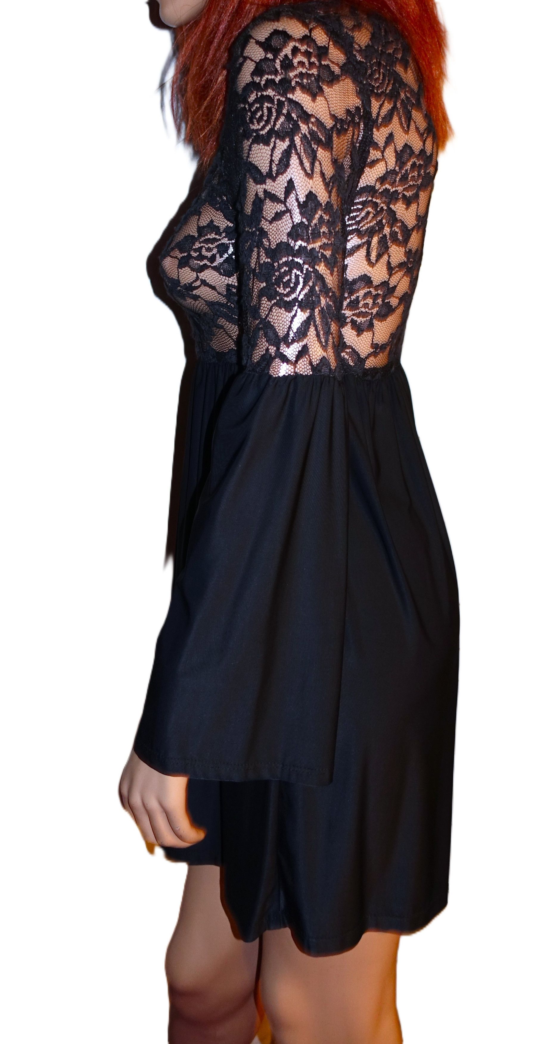 Vintage Vintage Black Sheer Lace Dress S Size S / US 4 / IT 40 - 5 Thumbnail