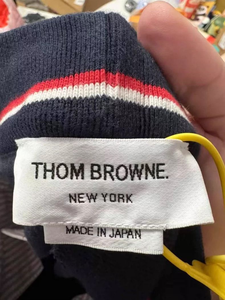 Thom Browne Thom Browne size2 Navy blue cotton herringbone woven sports Size US 26 / EU 42 - 6 Thumbnail