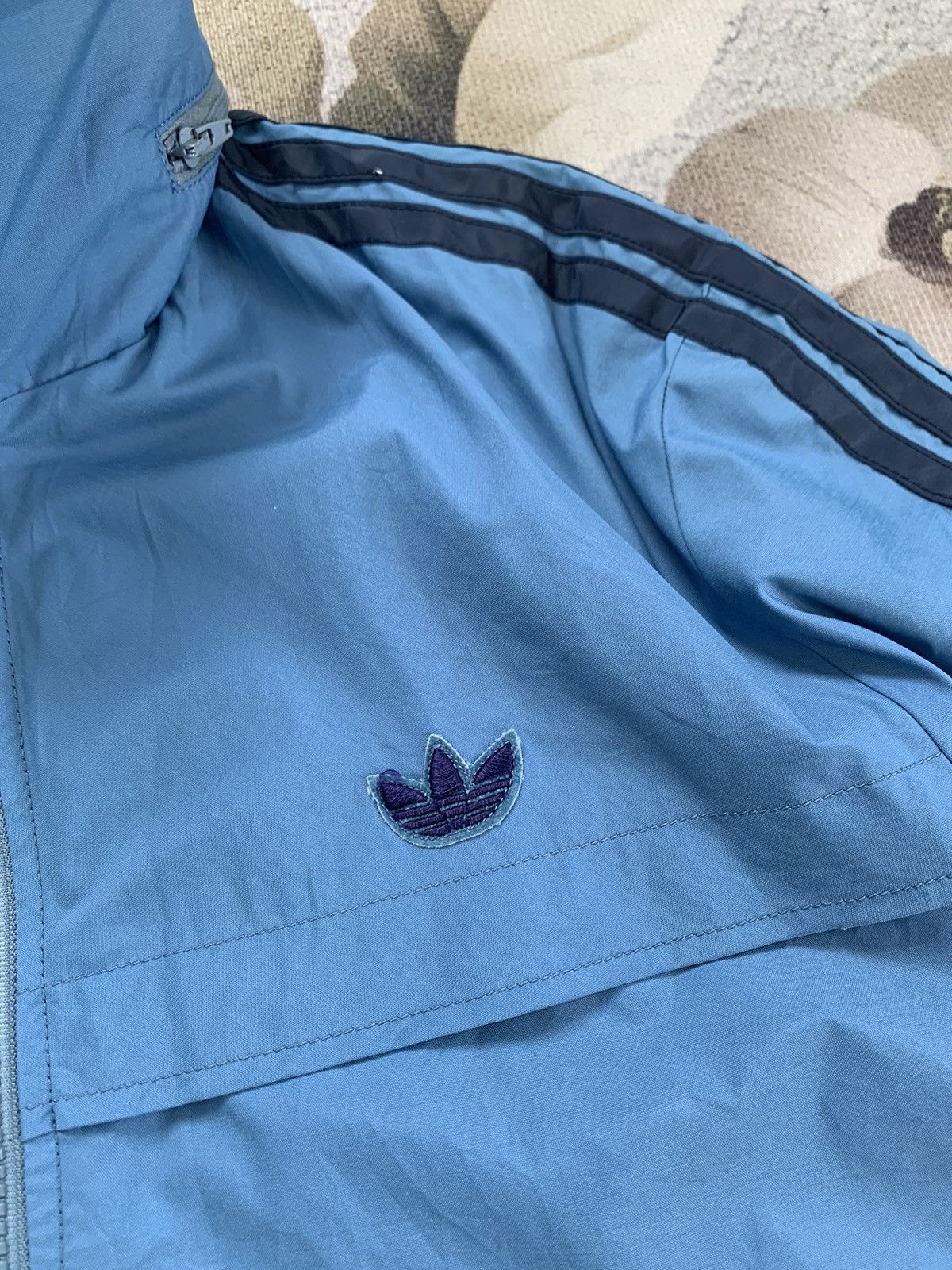 Adidas Vtg Adidas BRD/W.GERMANY Jacket With Storage Hoodie Size US L / EU 52-54 / 3 - 5 Thumbnail
