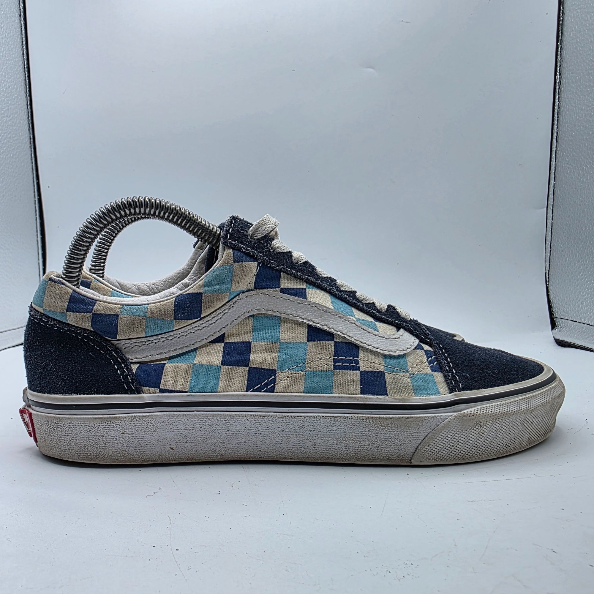 Vans Vans Old Skool Blue Topaz Checkerboard Womens Size 8 Blue Wh Size US 8 / IT 38 - 12 Thumbnail