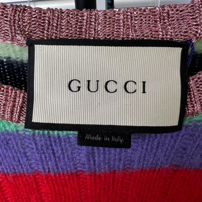 Gucci Gucci Catwalk Rainbow Cashmere Long-sleeved Sweater 2501-Ne Size US M / EU 48-50 / 2 - 3 Thumbnail