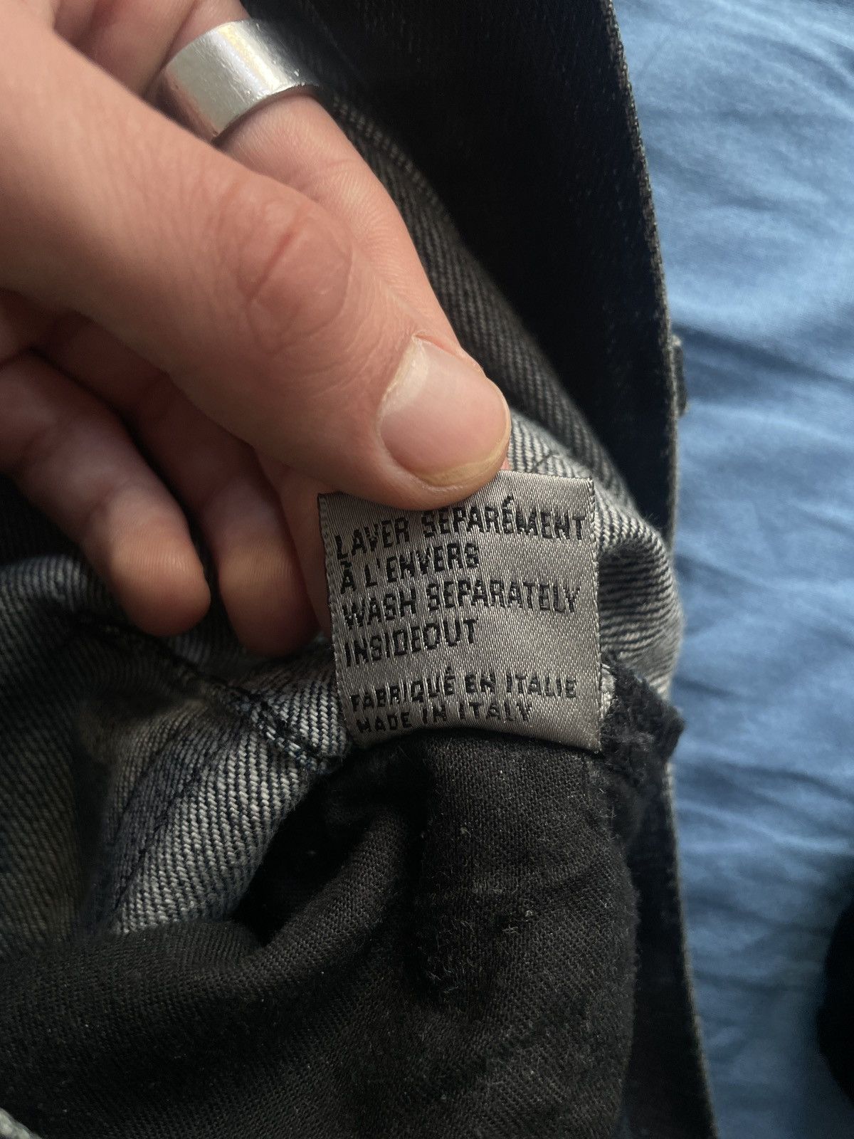 Dior × Hedi Slimane Dior AW06 indigo dark wash Jeans with auramaxing Size US 30 / EU 46 - 9 Thumbnail