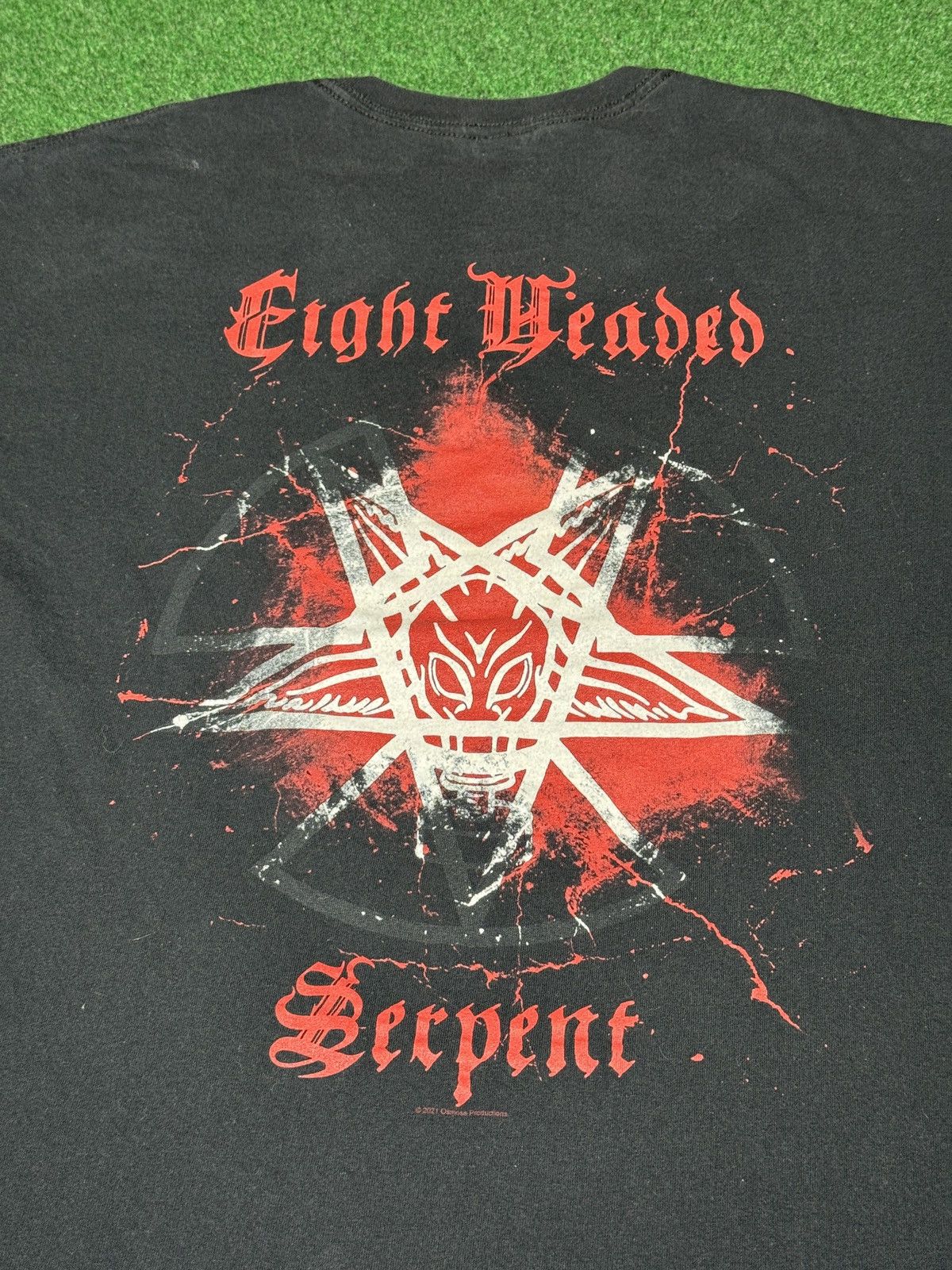 Band Tees Imapled Nazarene Death Metal 8 Headed Serpent Lrg T Shirt Size US L / EU 52-54 / 3 - 4 Thumbnail