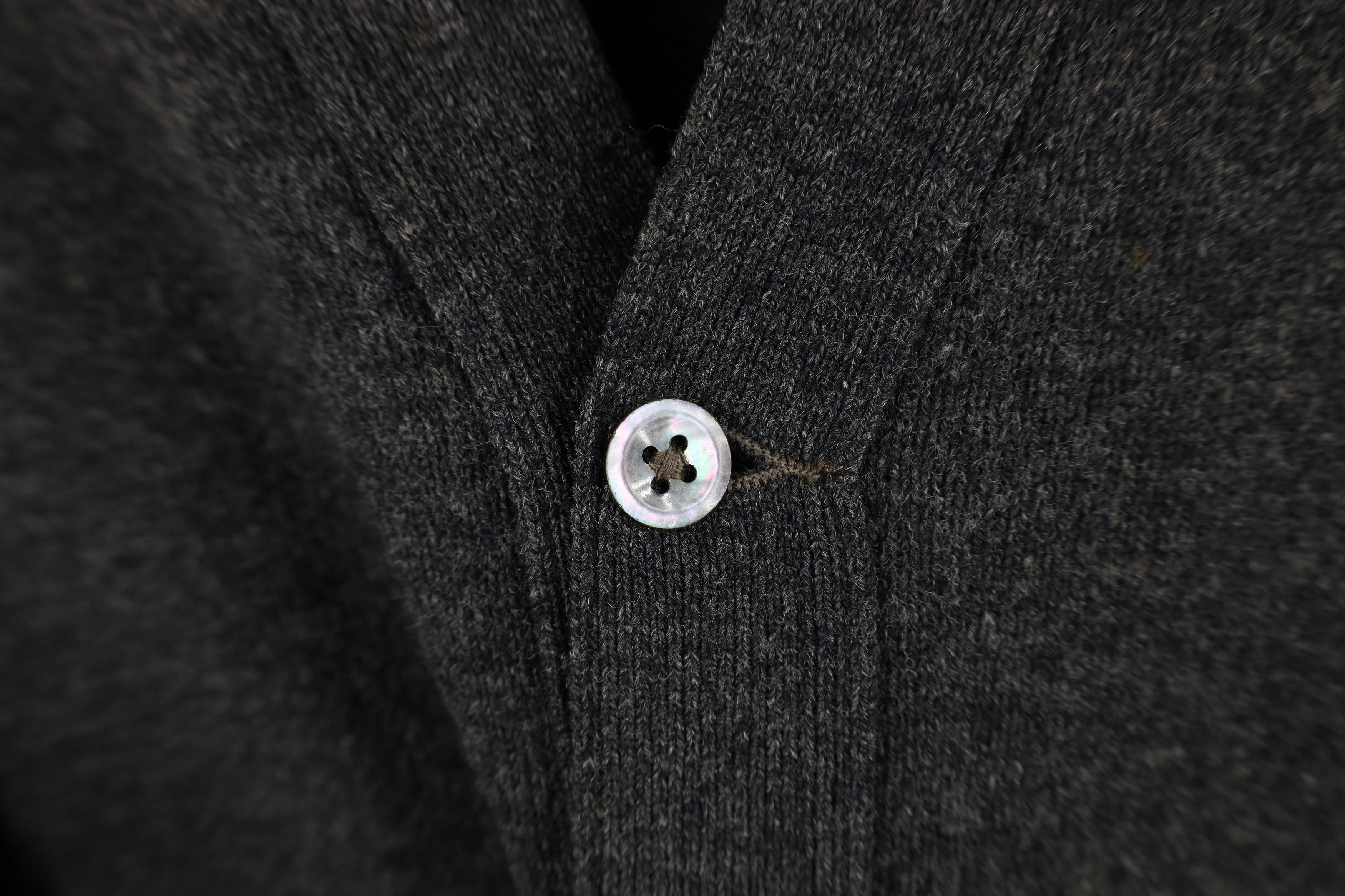 Vintage Vintage 40s 50s Rockabilly Lambswool Cardigan Sweater Gray Size US L / EU 52-54 / 3 - 9 Thumbnail