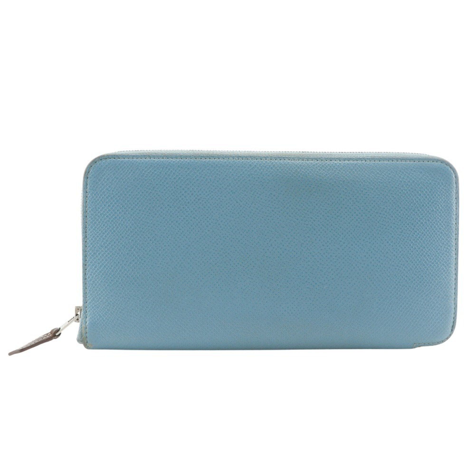 Hermes Hermes Hermès Azap Silk in Long Wallet, Epsom Leather, Blue du Nord, 2022, Women's, U Size ONE SIZE - 1 Thumbnail