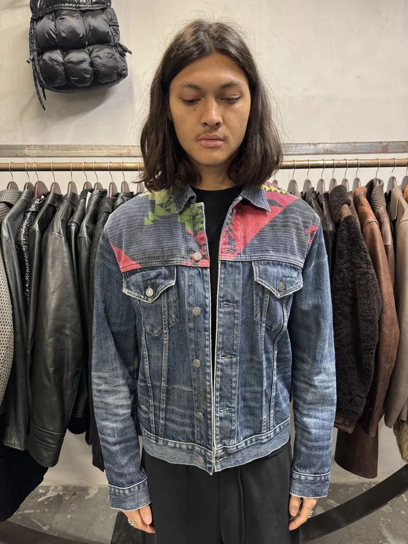 Polo Ralph Lauren × Vintage 1990s Ralph Lauren Faded Blue Denim Indian Jacket Size US M / EU 48-50 / 2 - 2 Thumbnail