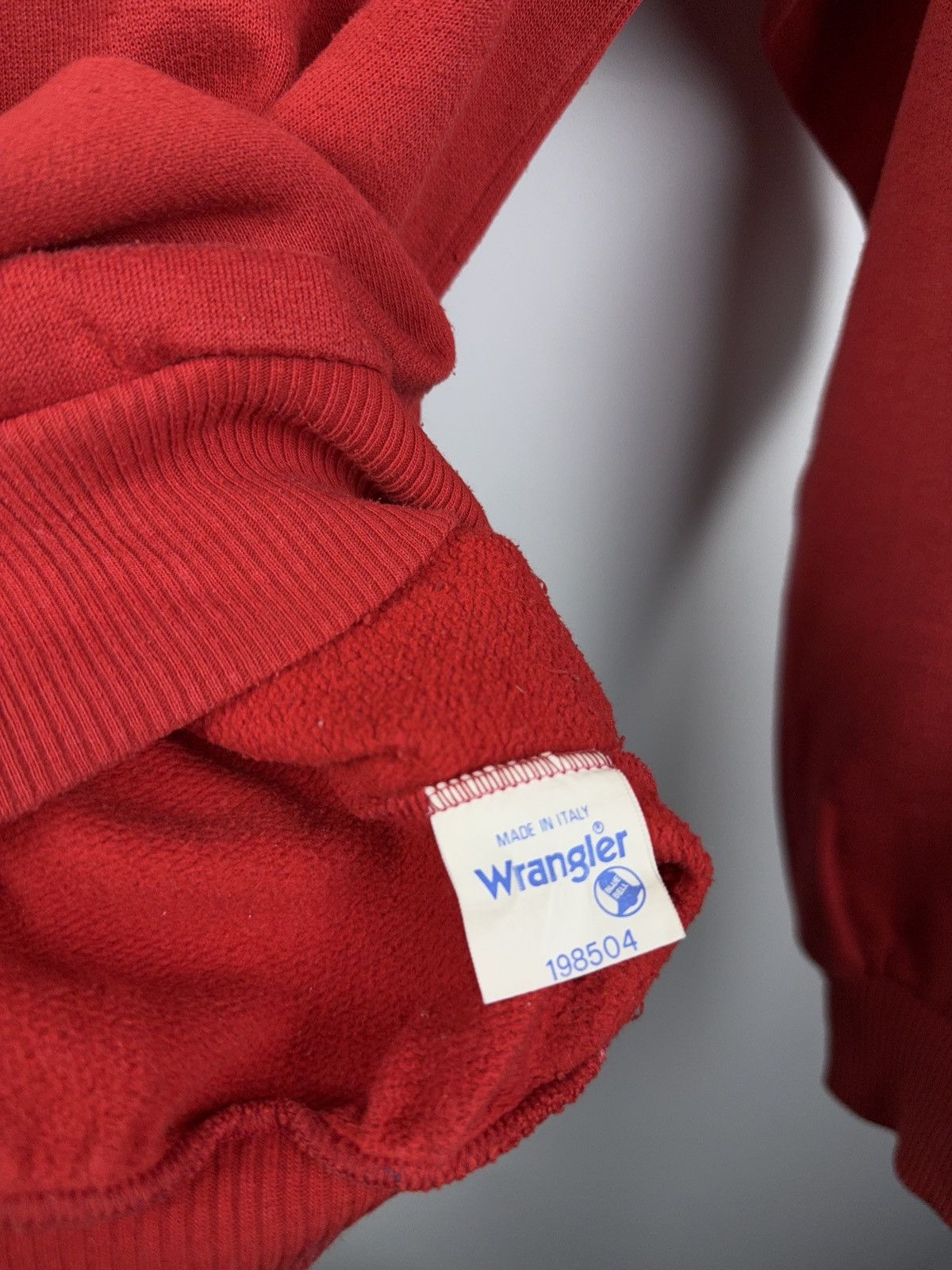 Vintage × Wrangler Vintage 80s Wrangler Made in Italy Sweatshirt Crewneck Size US XL / EU 56 / 4 - 4 Thumbnail