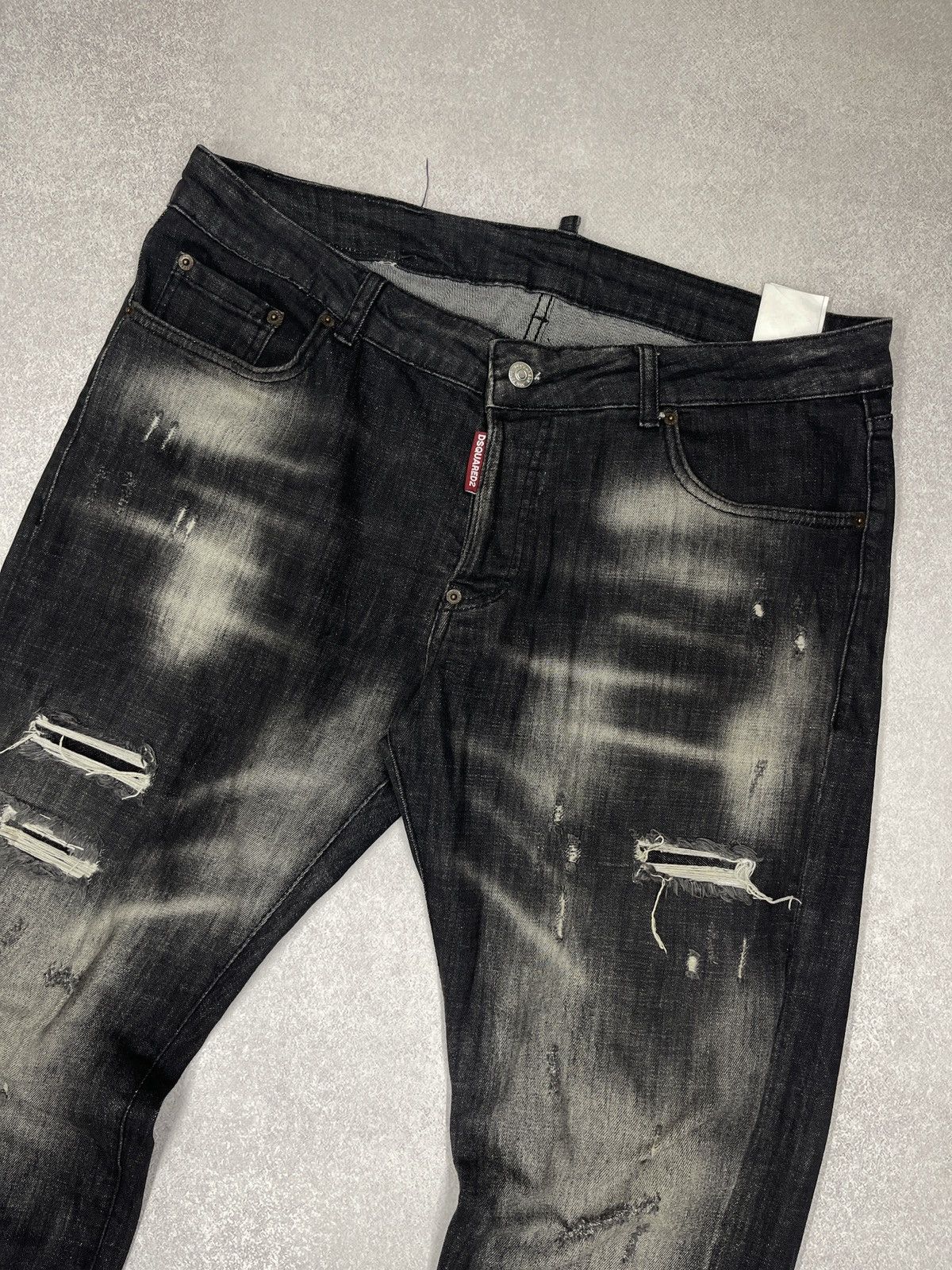 Dsquared2 Dsquared2 Cool Guy Faded Ripped Denim Jeans Black Size US 36 / EU 52 - 3 Thumbnail