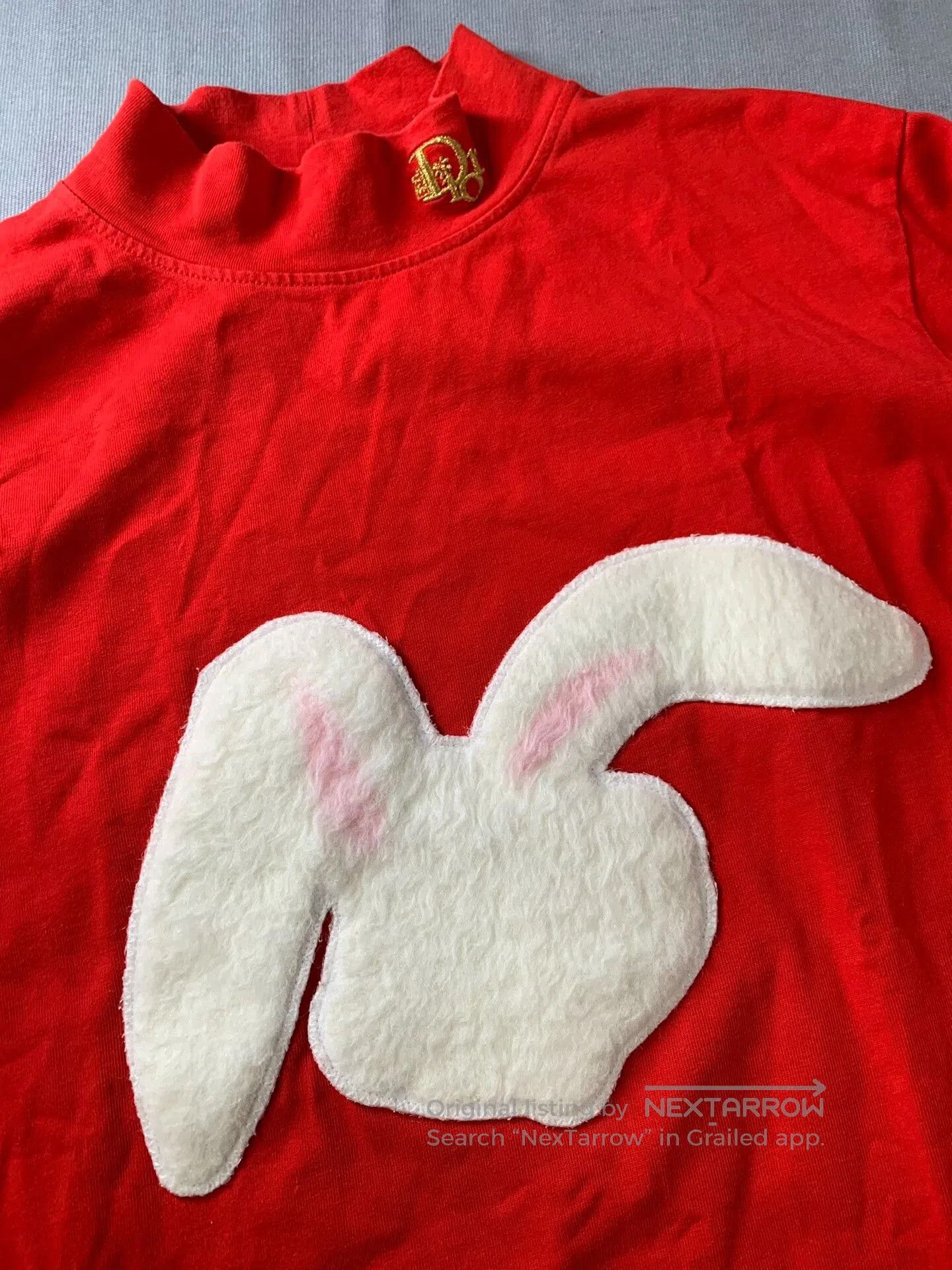 Dior Dior Year of Rabbit Red Embroidered Turtleneck. Size M / US 6-8 / IT 42-44 - 3 Thumbnail