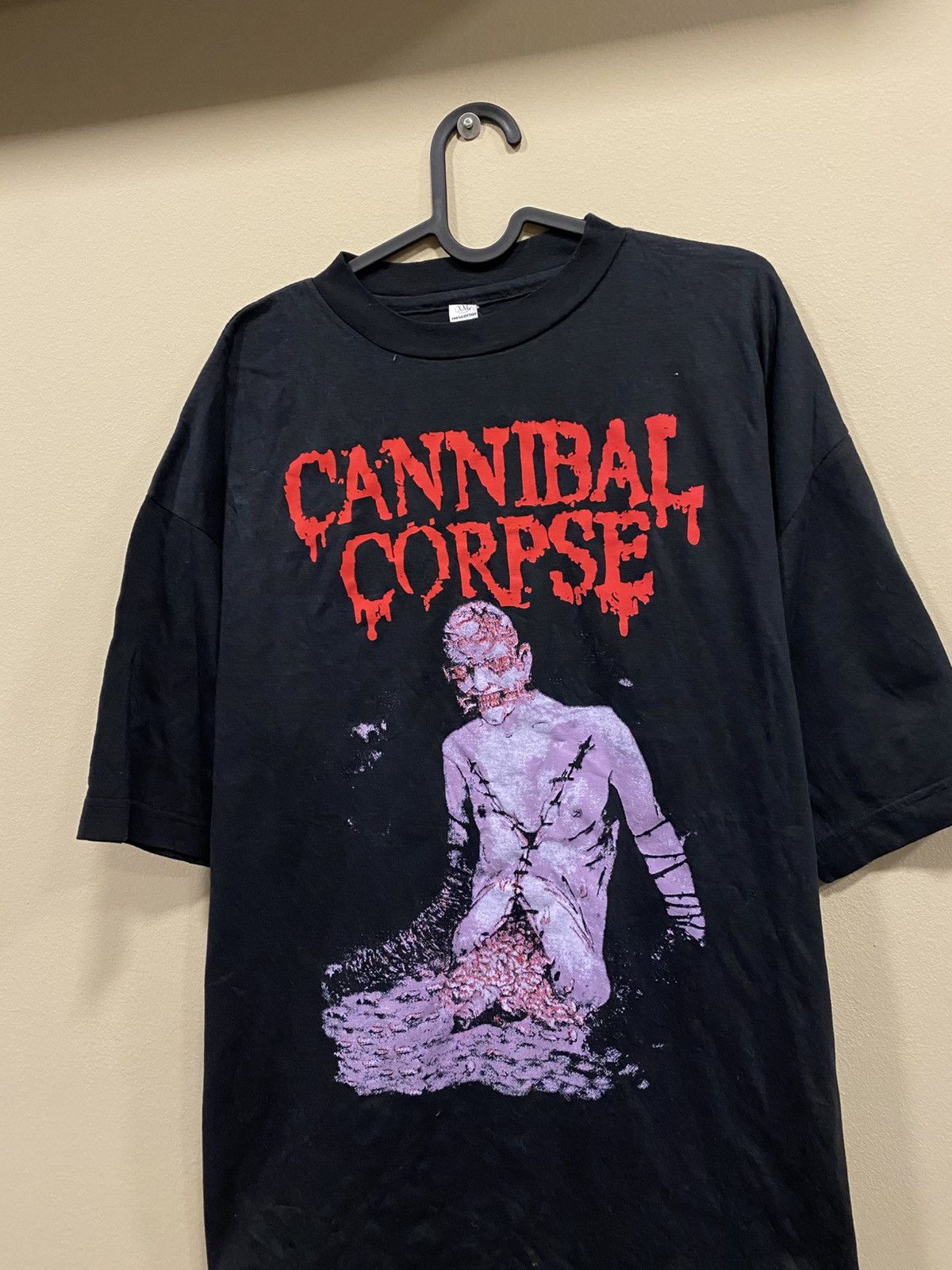 Band Tees Vintage 90s Cannibal Corpse Rock T-Shirt Size US XXL / EU 58 / 5 - 4 Thumbnail