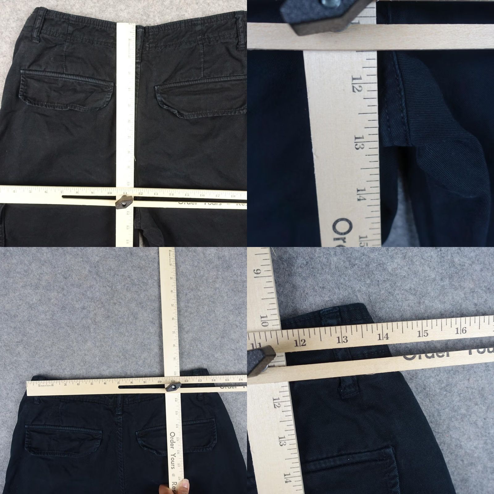 Zara Zara Pants Womens 6 Black Cargo Pockets Straight Leg Cotton Utility Casual Pants Size 28" / US 6 / IT 42 - 9 Thumbnail
