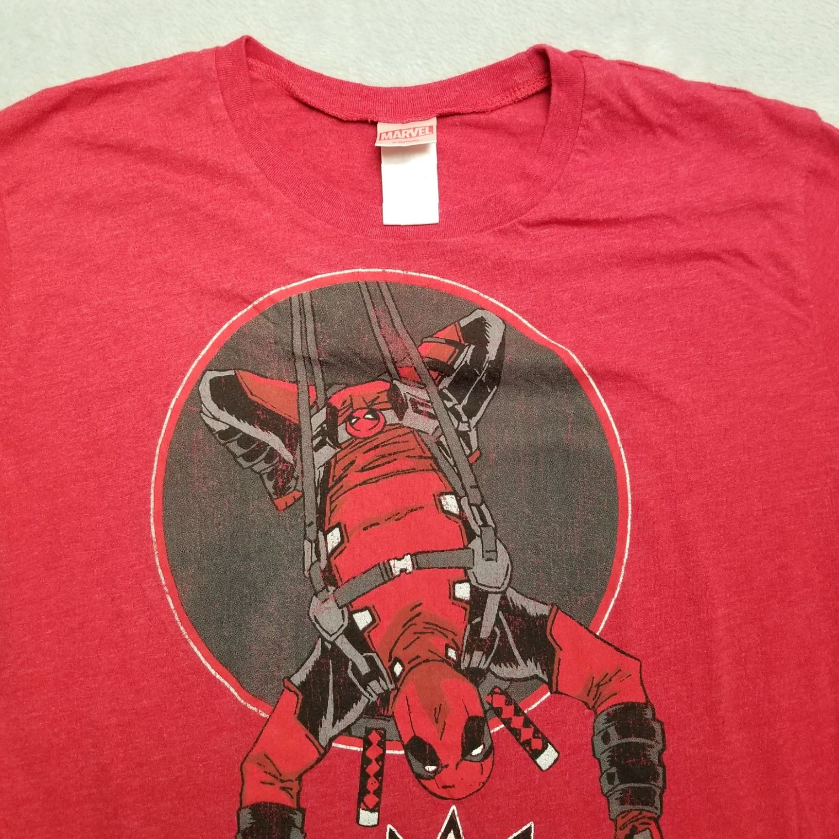 Vintage Marvel Shirt Mens Large Red Ant Man Tacos Short Sleeve Crewneck End Game Casual Size US L / EU 52-54 / 3 - 2 Thumbnail