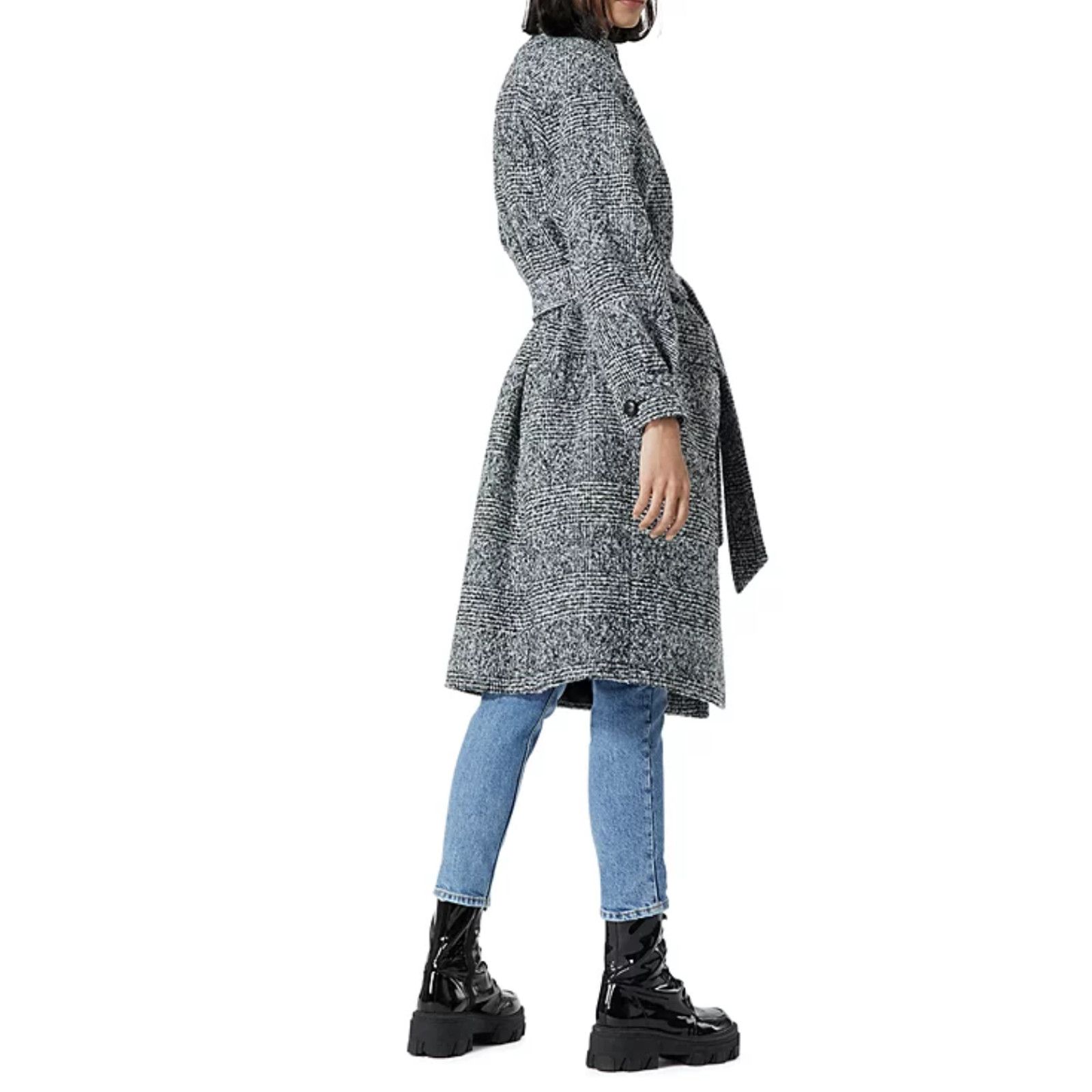The Kooples The Kooples Belted Coat Black Size 38 FR/ 6US Size M / US 6-8 / IT 42-44 - 7 Thumbnail