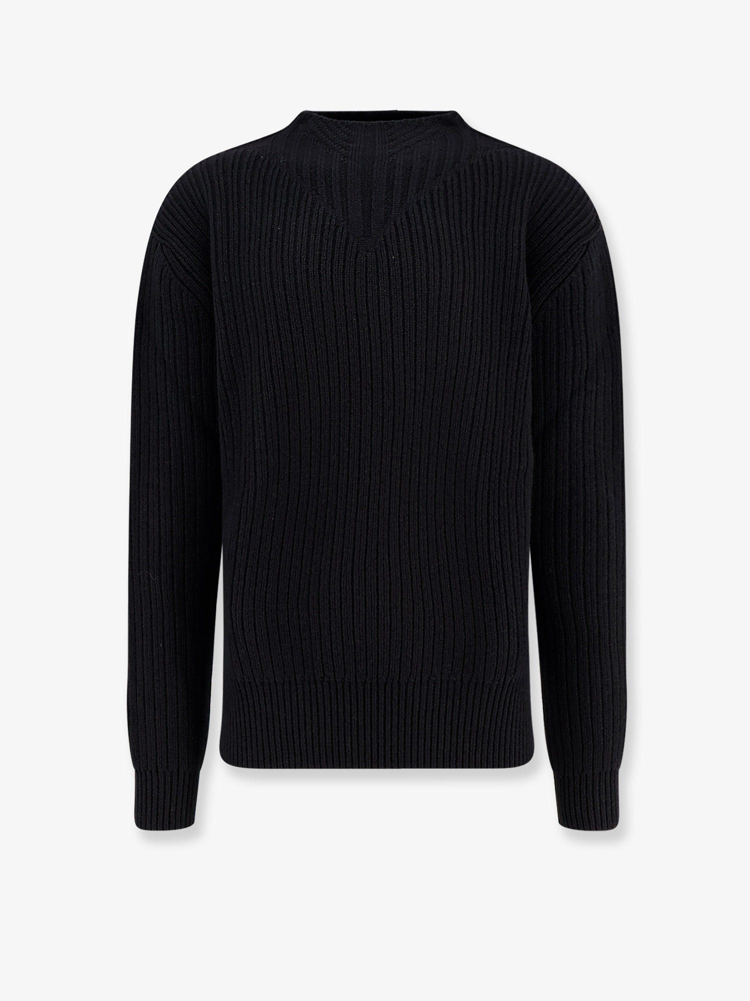 Rick Owens Fisherman Round Neck Virgin Wool Sweater Size US M / EU 48-50 / 2 - 1 Thumbnail
