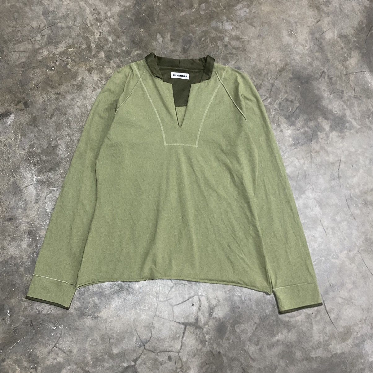 Jil Sander Jil Sander Open Collar Longsleeve Size S / US 4 / IT 40 - 1 Thumbnail