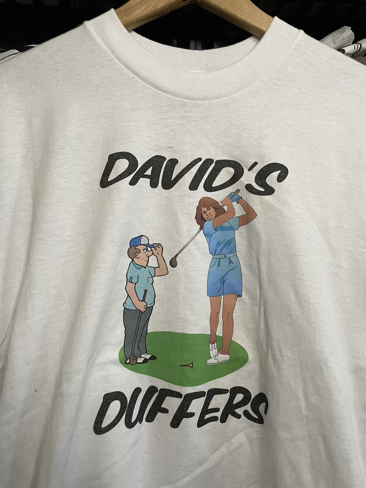 Vintage Vintage David's Duffers golf graphic T-shirt. Size US XL / EU 56 / 4 - 2 Thumbnail